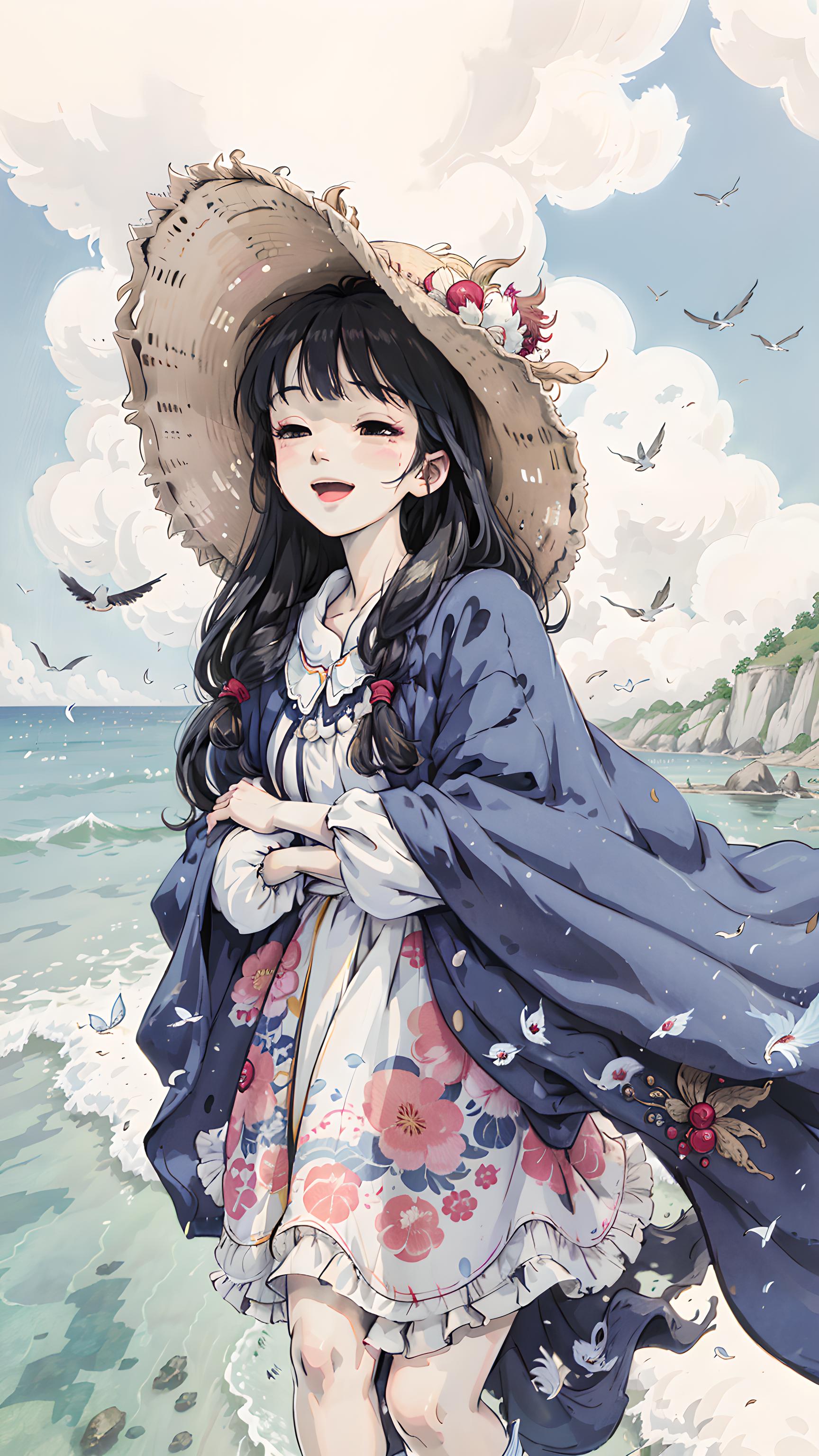 海边的少女