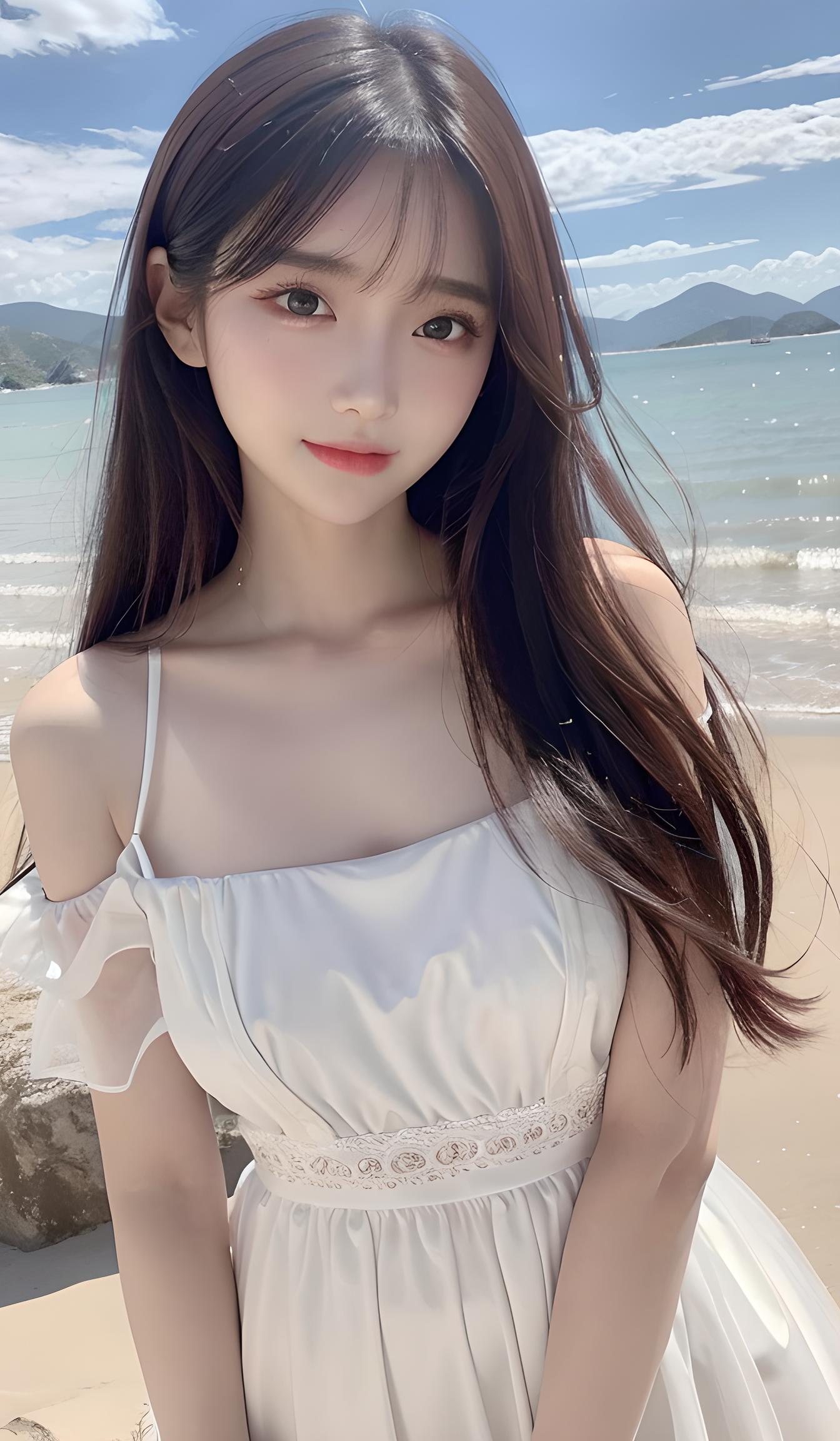 海边美女