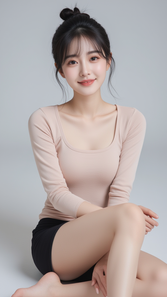 丸子头女孩