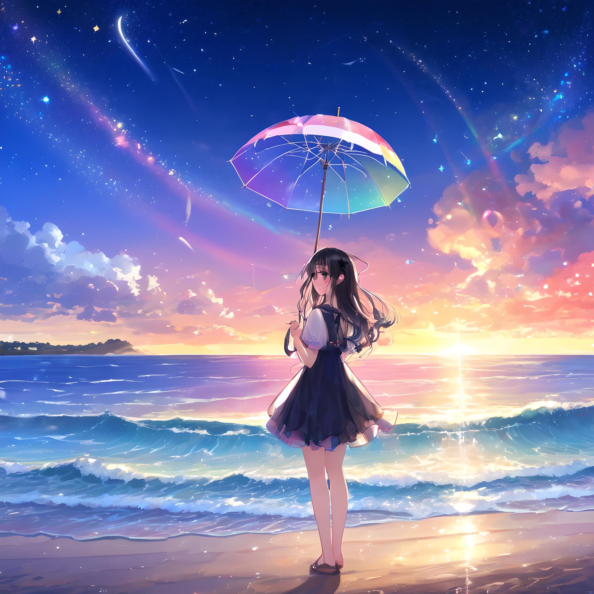 夕阳少女