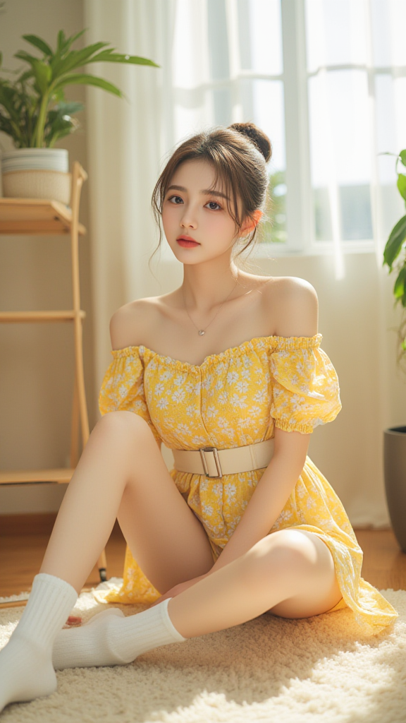 丸子头女孩