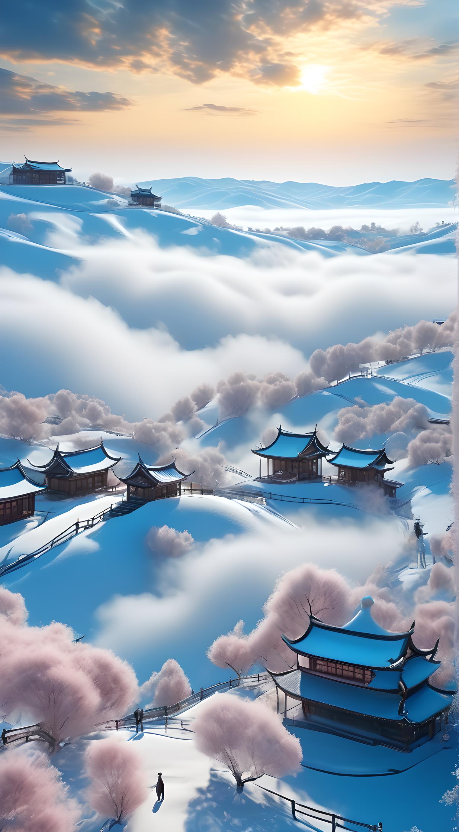 治愈雪景