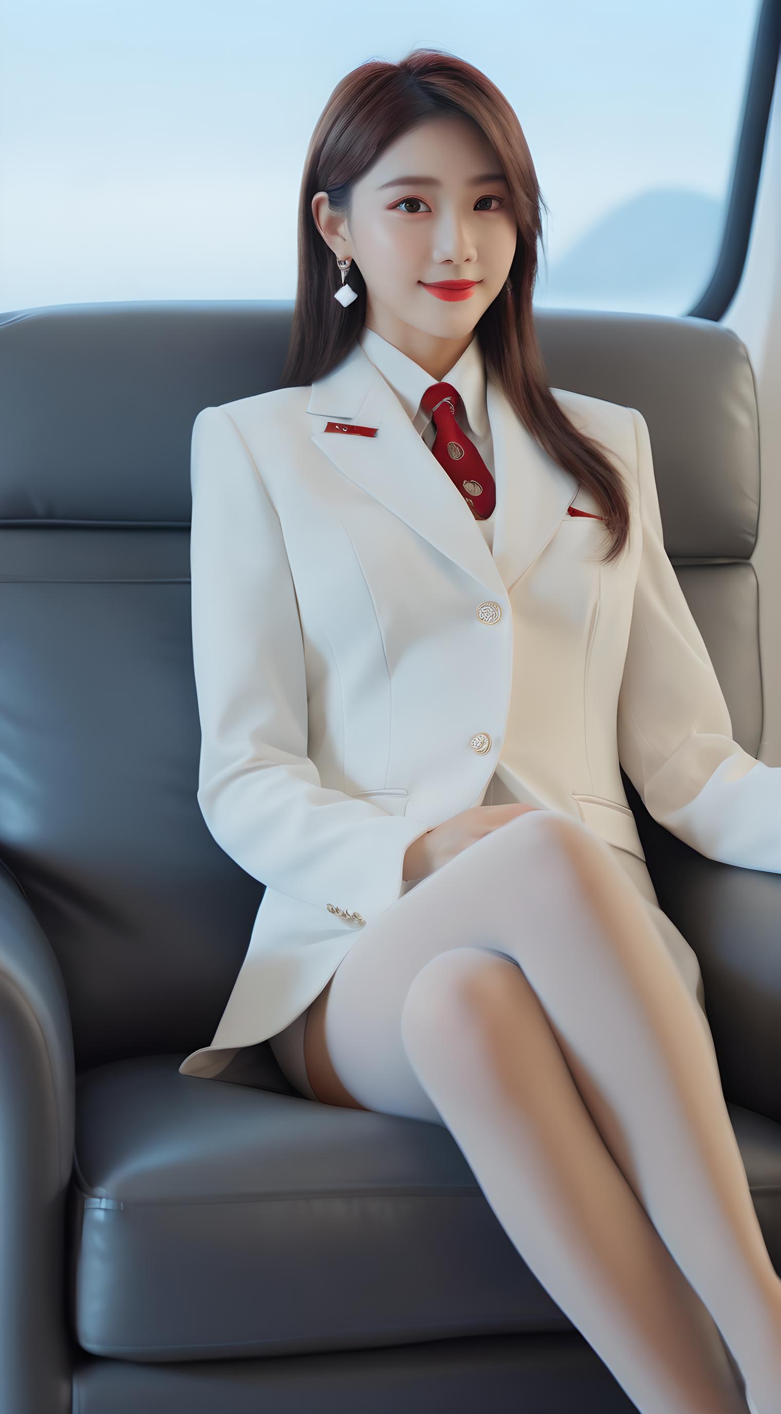 美女西服