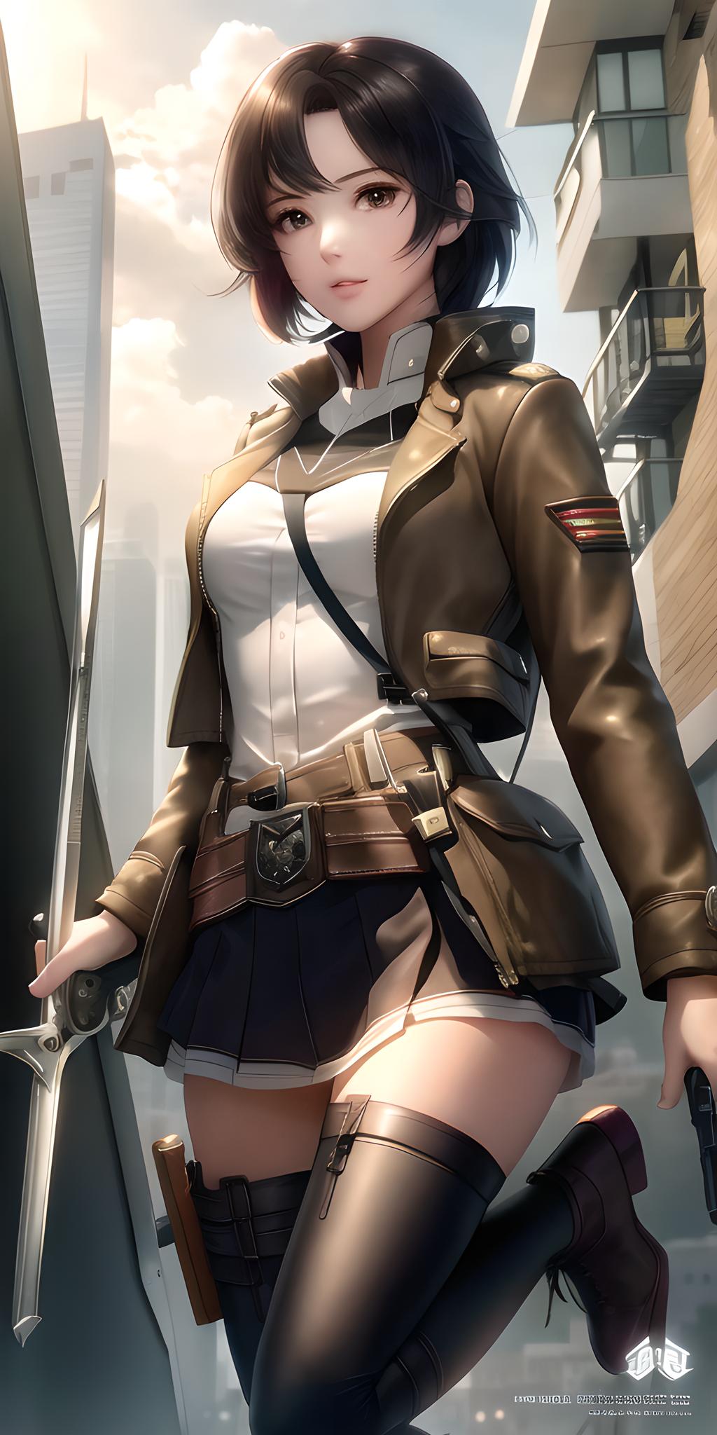 进击的巨人   三笠