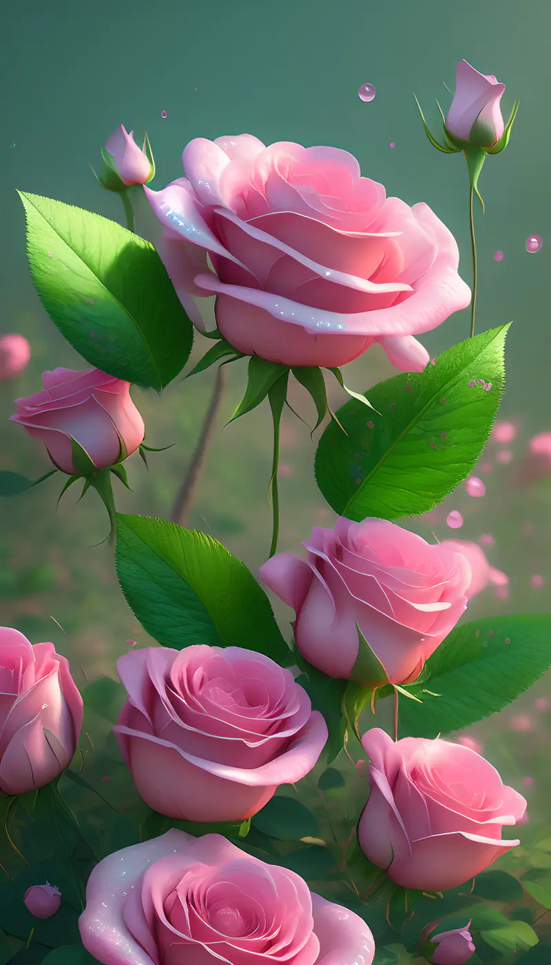 最美粉色玫瑰