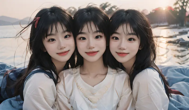三胞胎姐妹