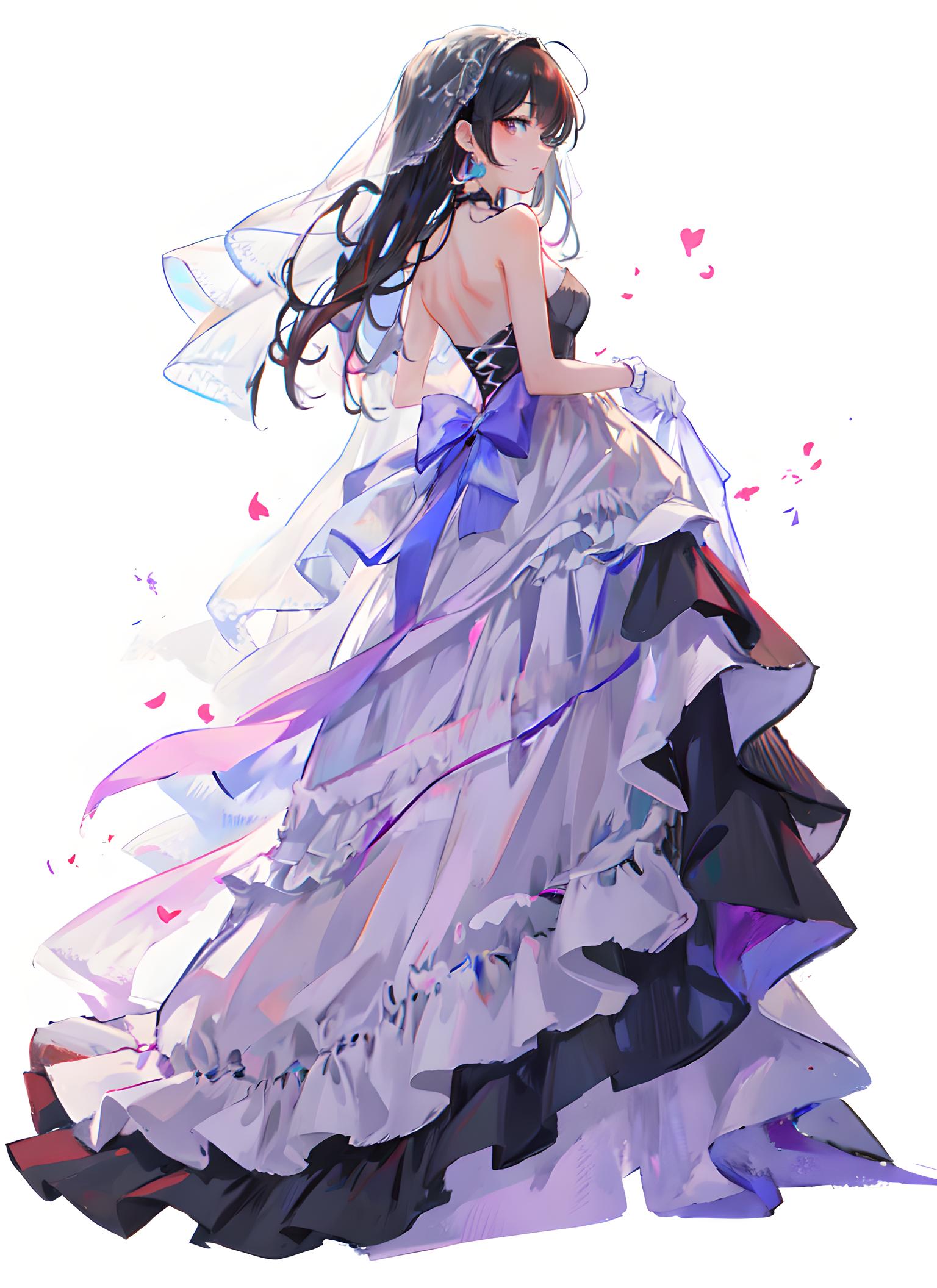 紫罗兰婚纱