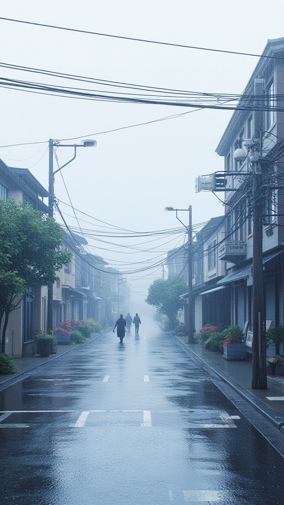 阴沉雨天