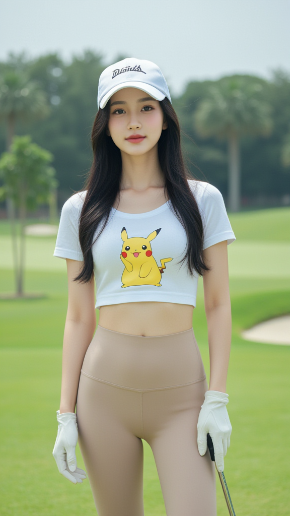 高尔夫球场女孩