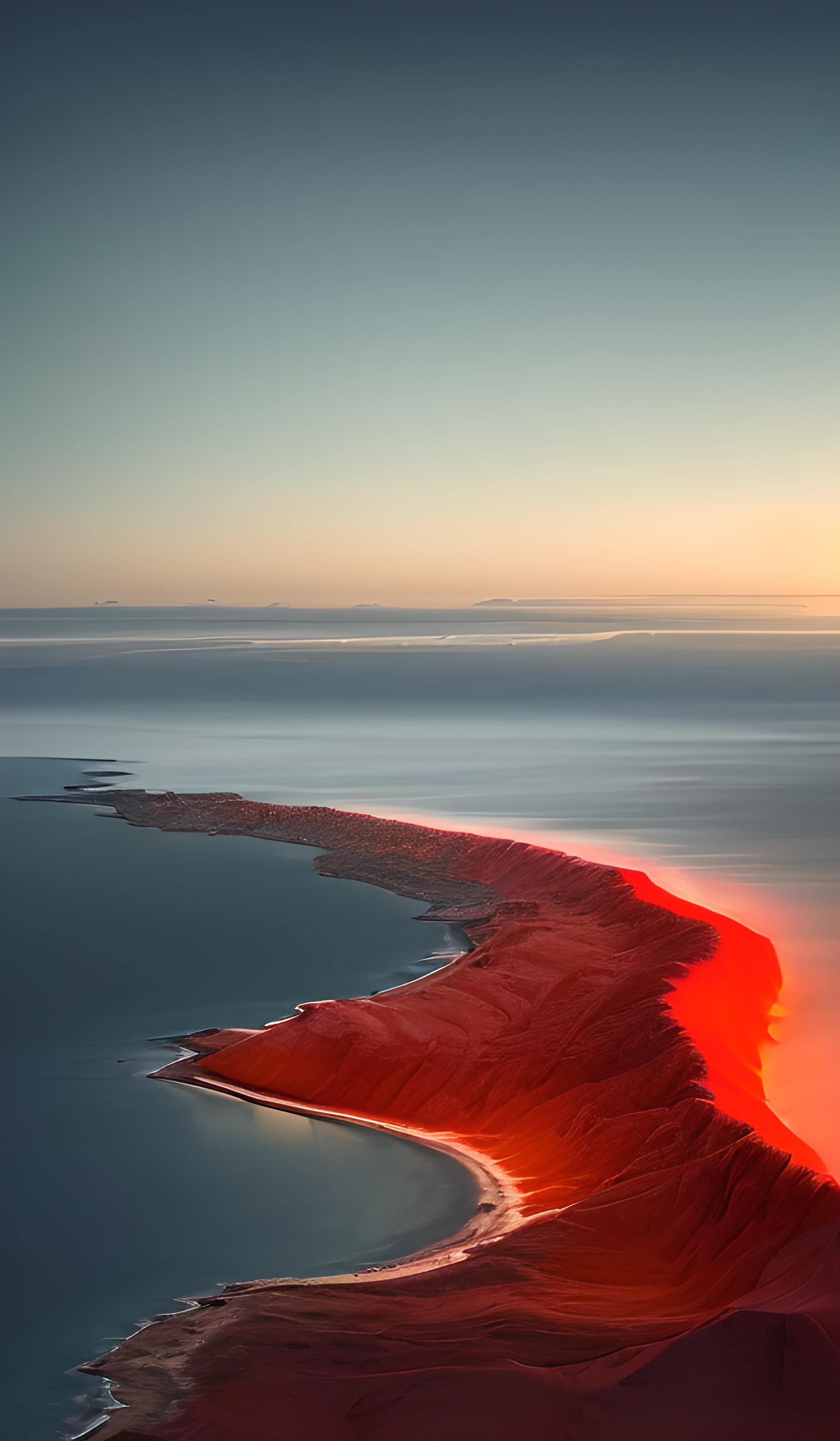 红色海滩