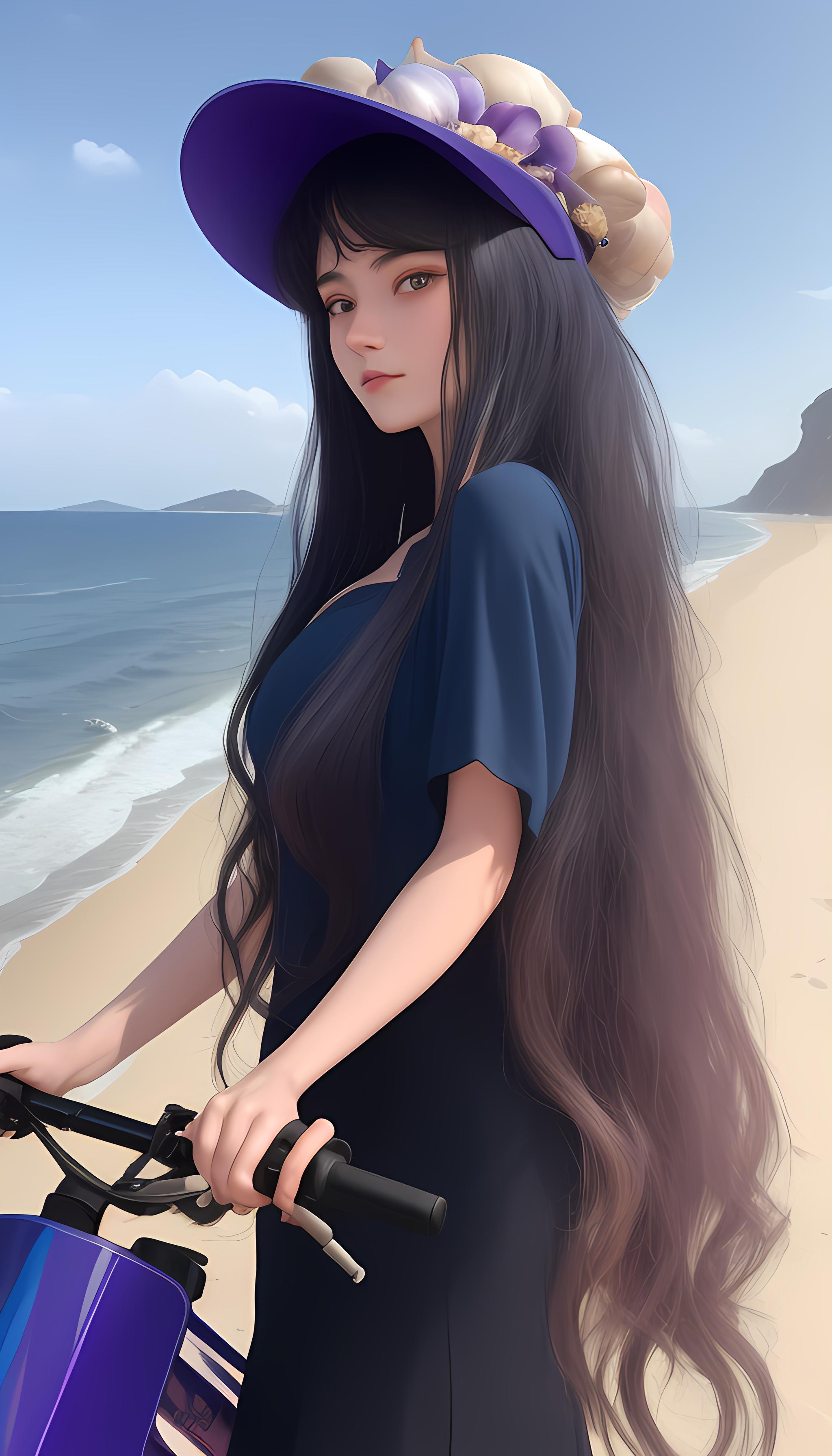 海边的少女