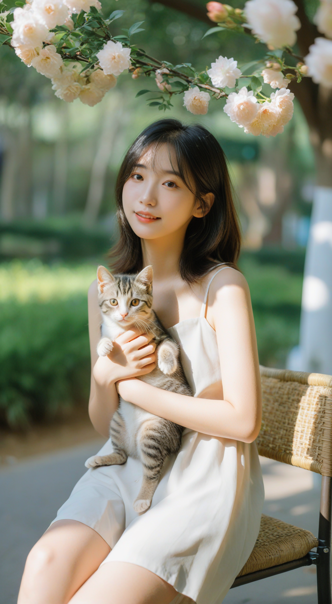 女孩和猫