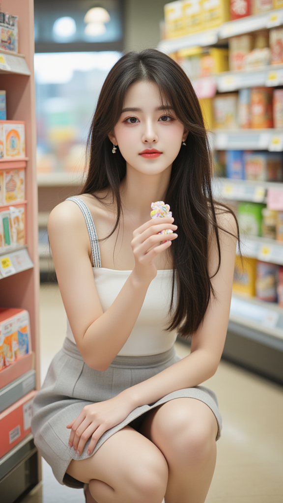 超市里的女孩