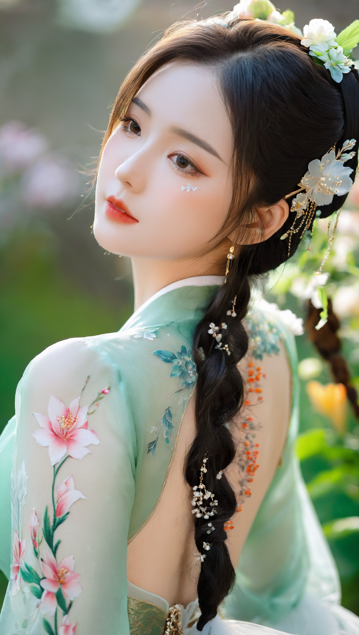 绿色花朵