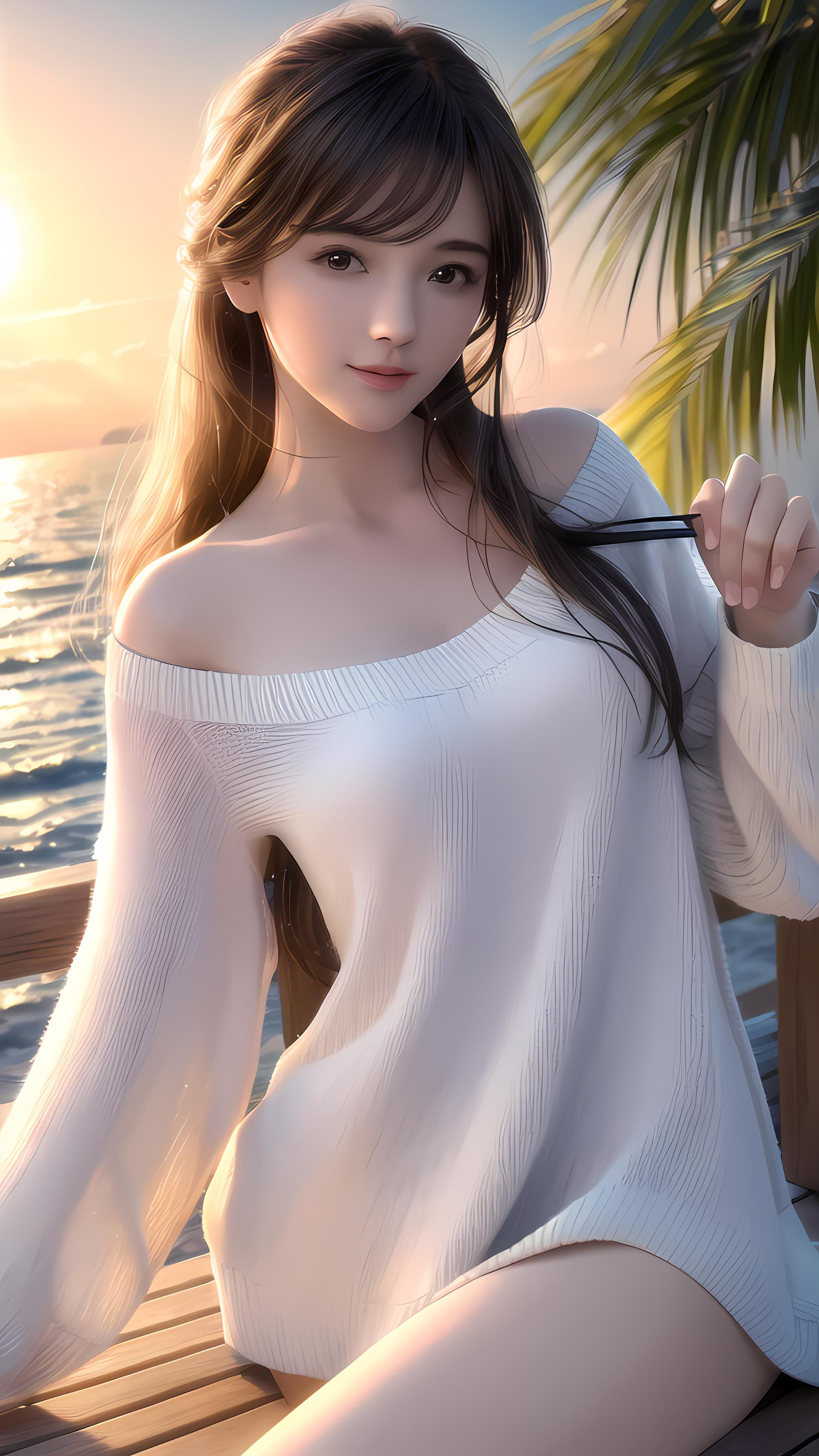 海景美女