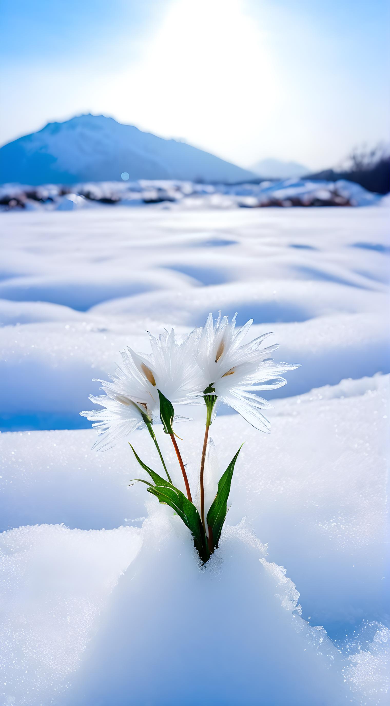 美丽的冰凌花