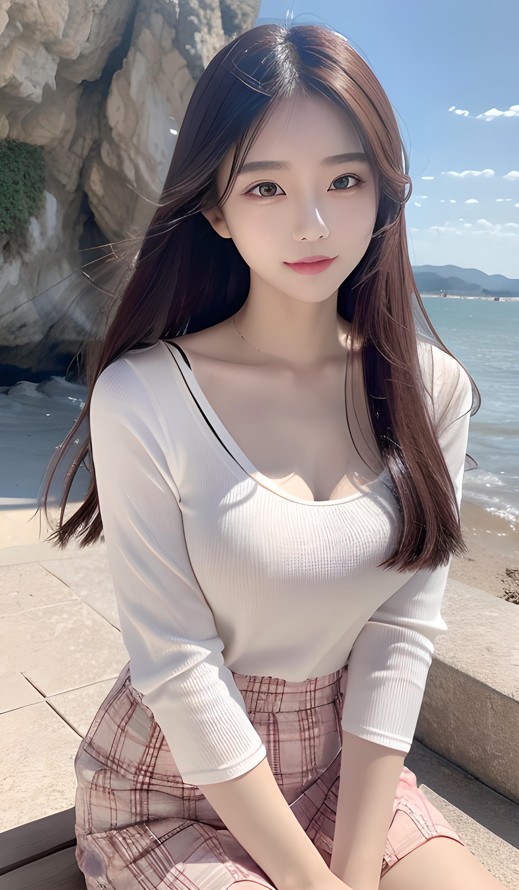 海边美女