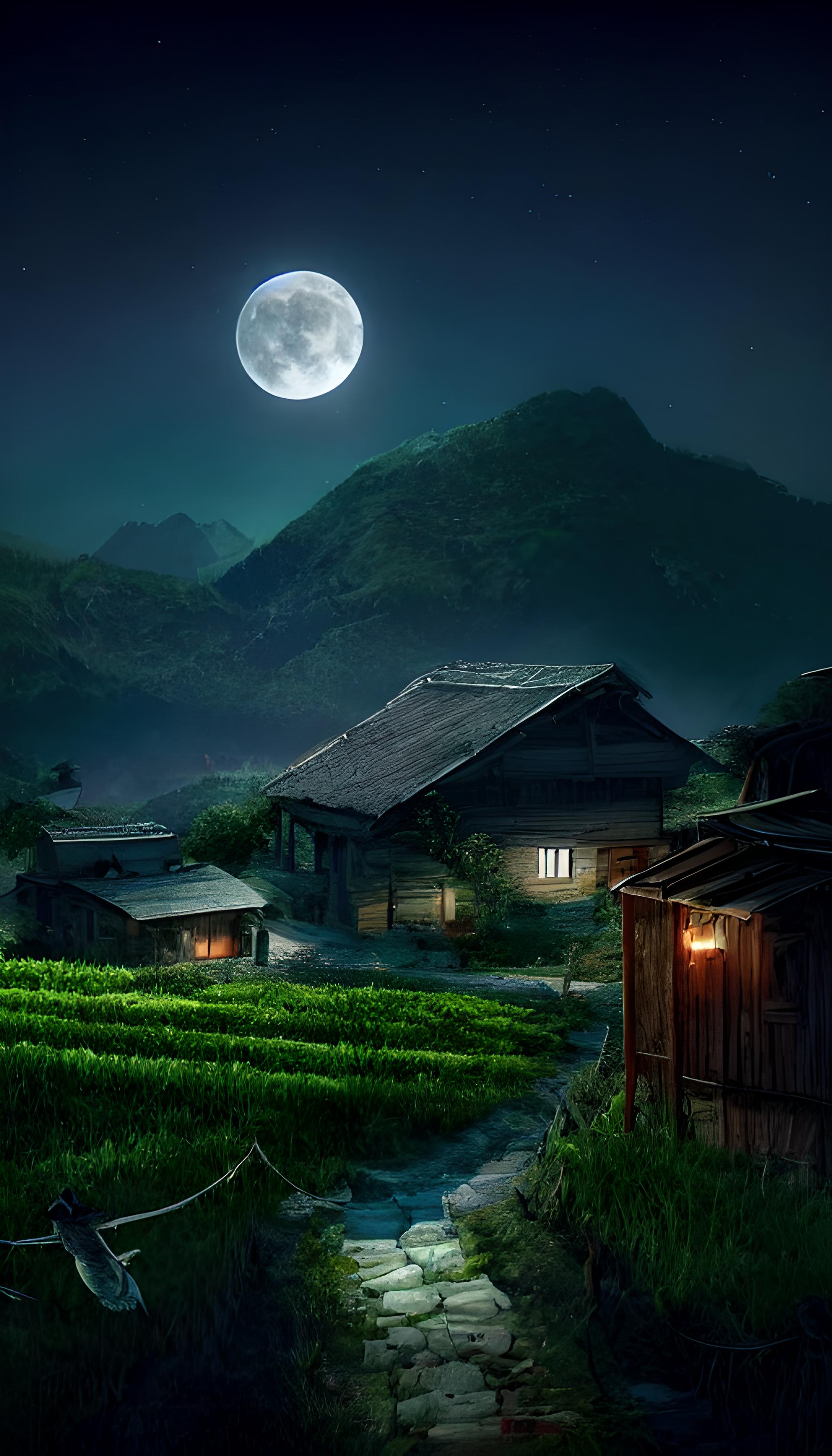 乡村夜景