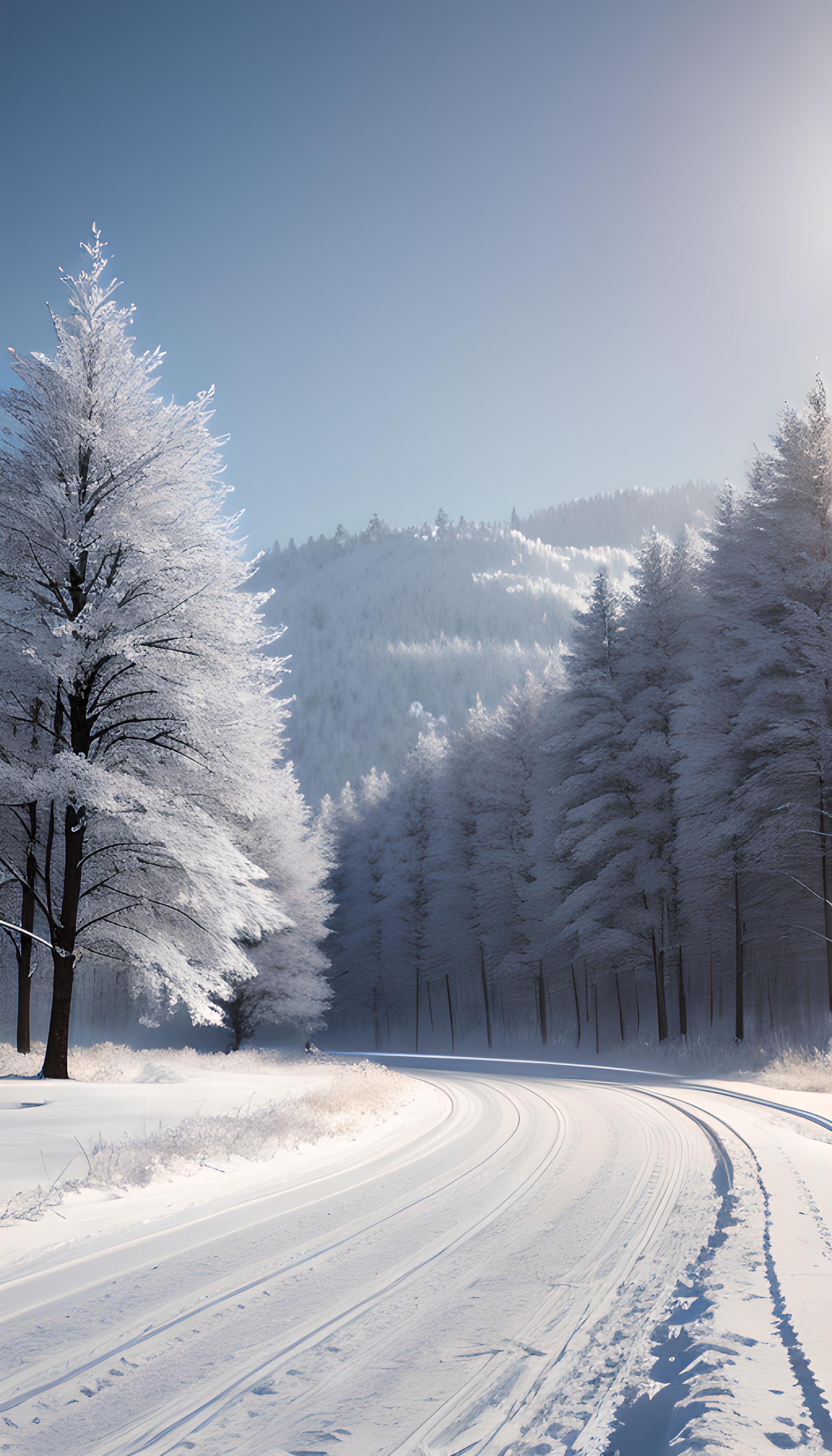 下雪小路