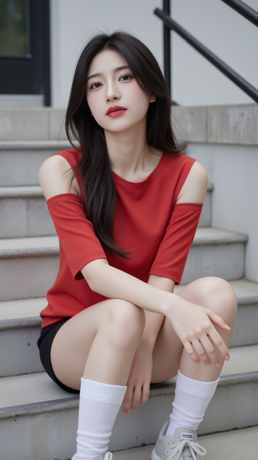 红T恤女孩