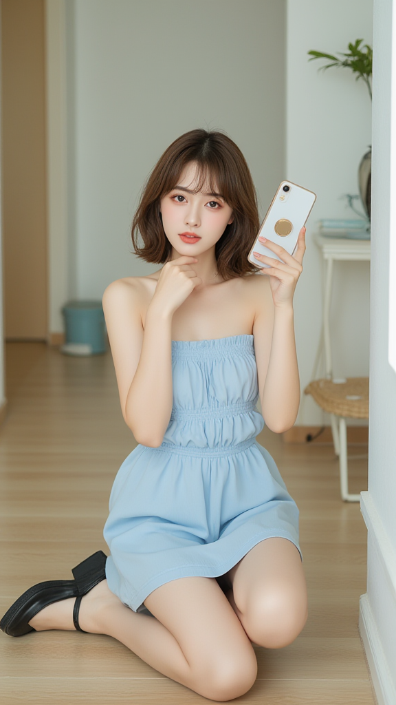 自拍女孩