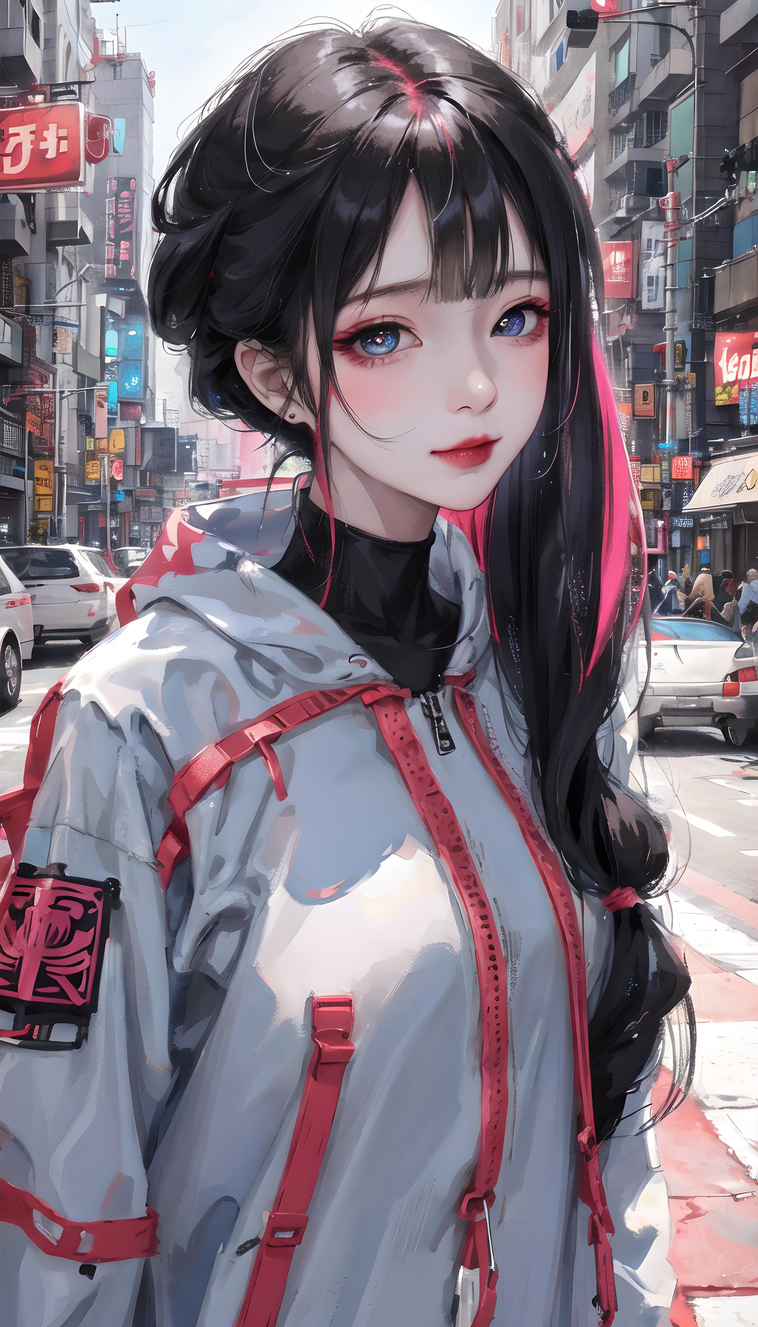 紫发少女