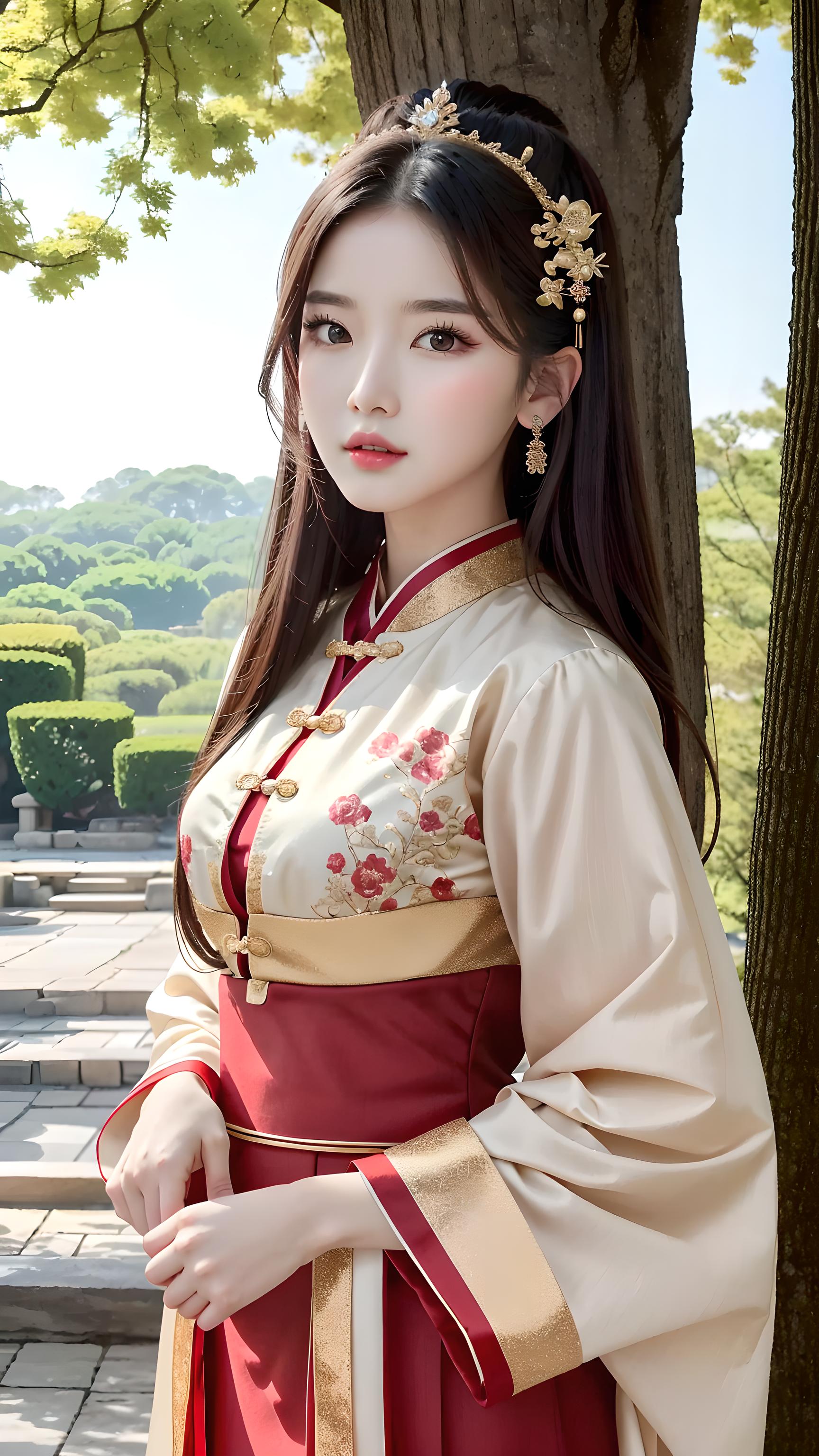 穿着汉服的姑娘