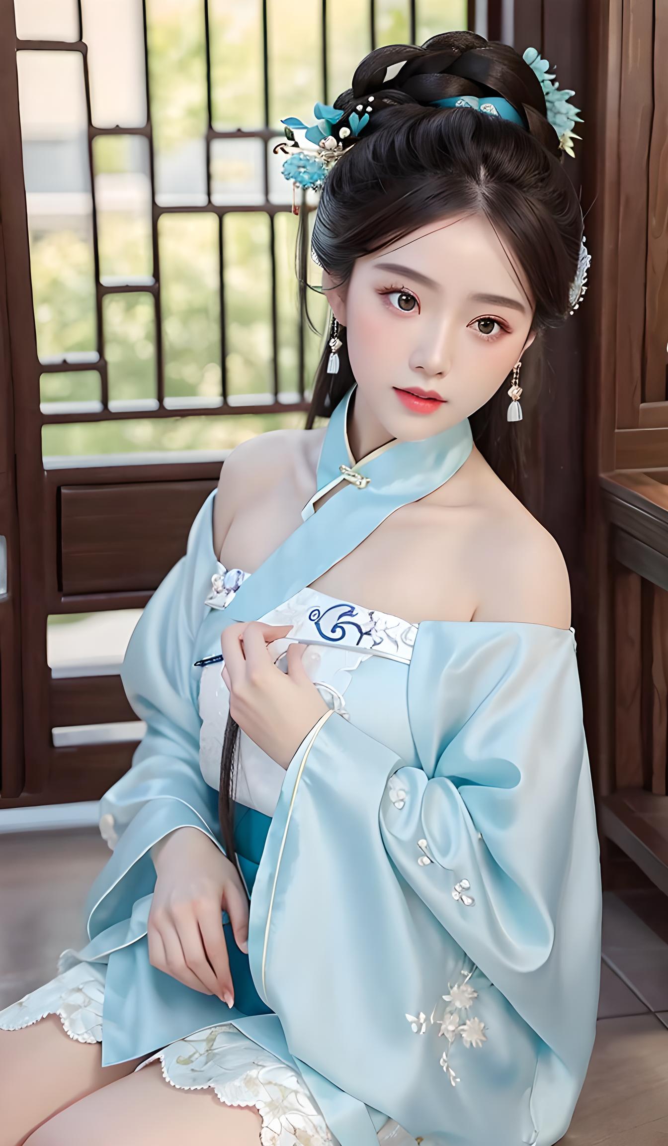 古风，汉服，美女