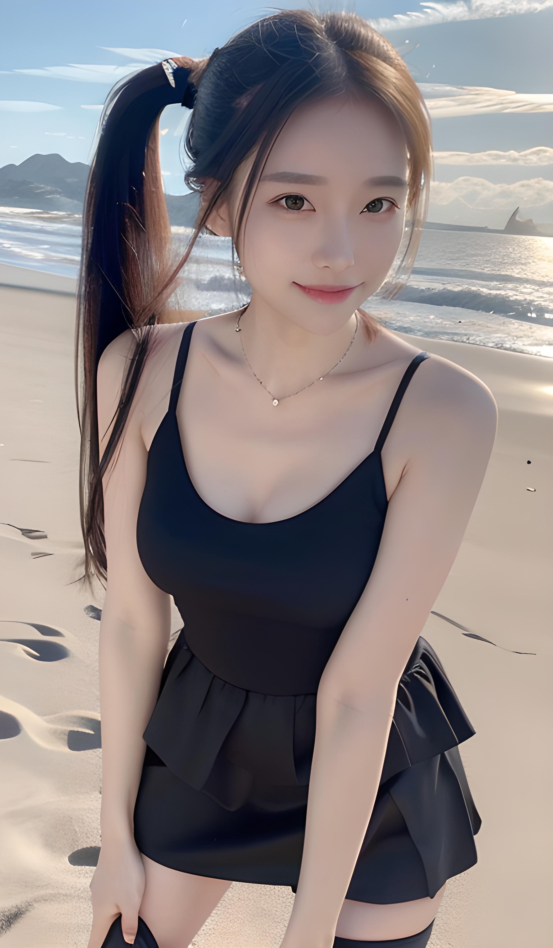 海边美女