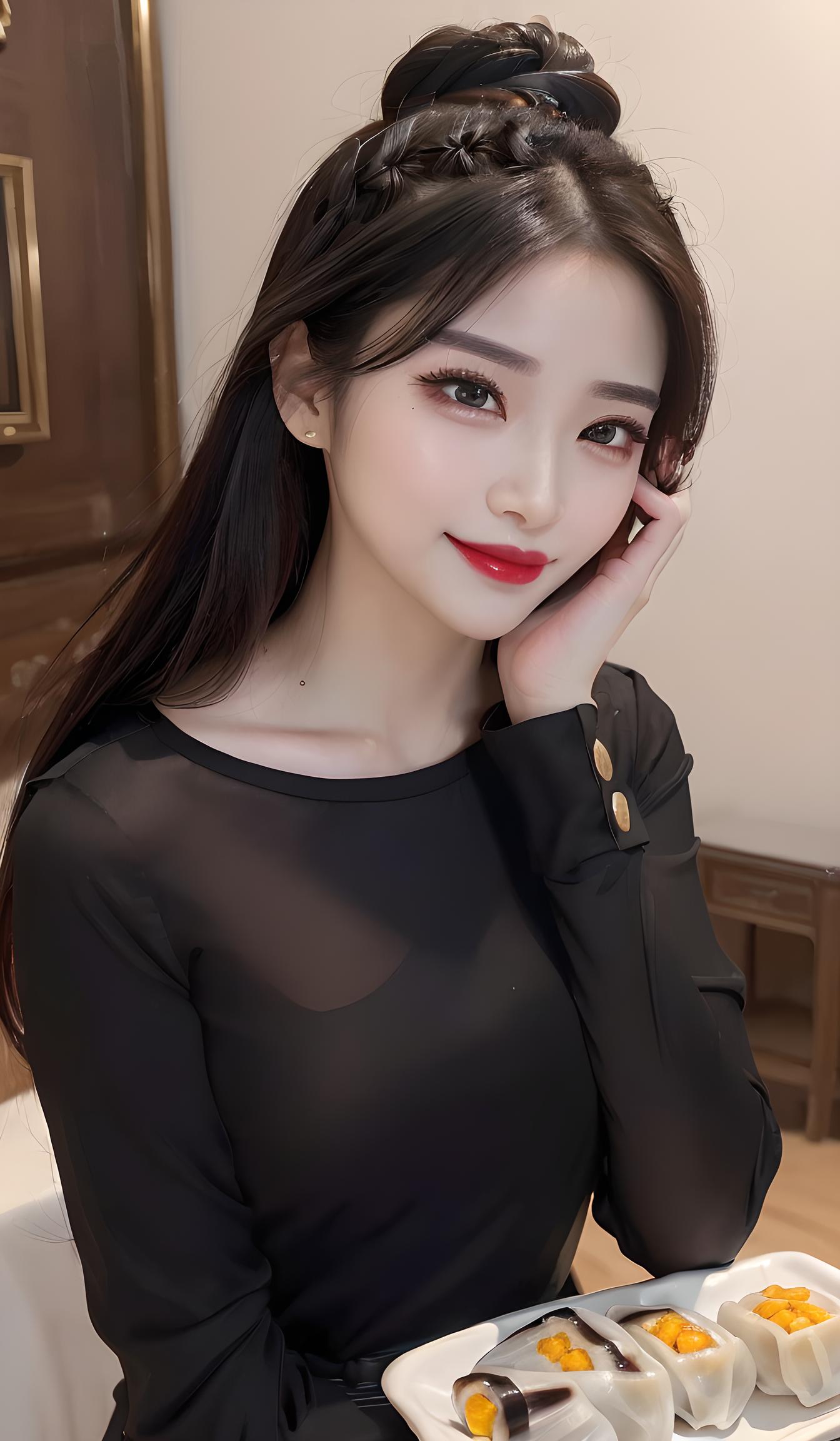 甜美女孩祝福：端午节快乐