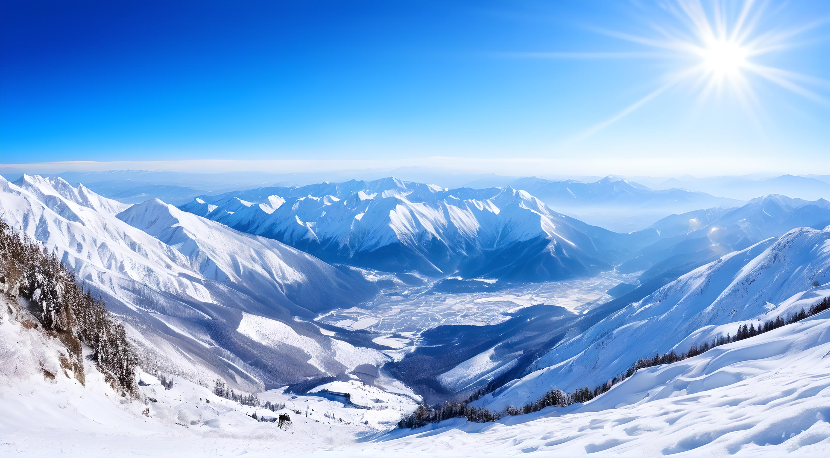 雪景，电脑壁纸