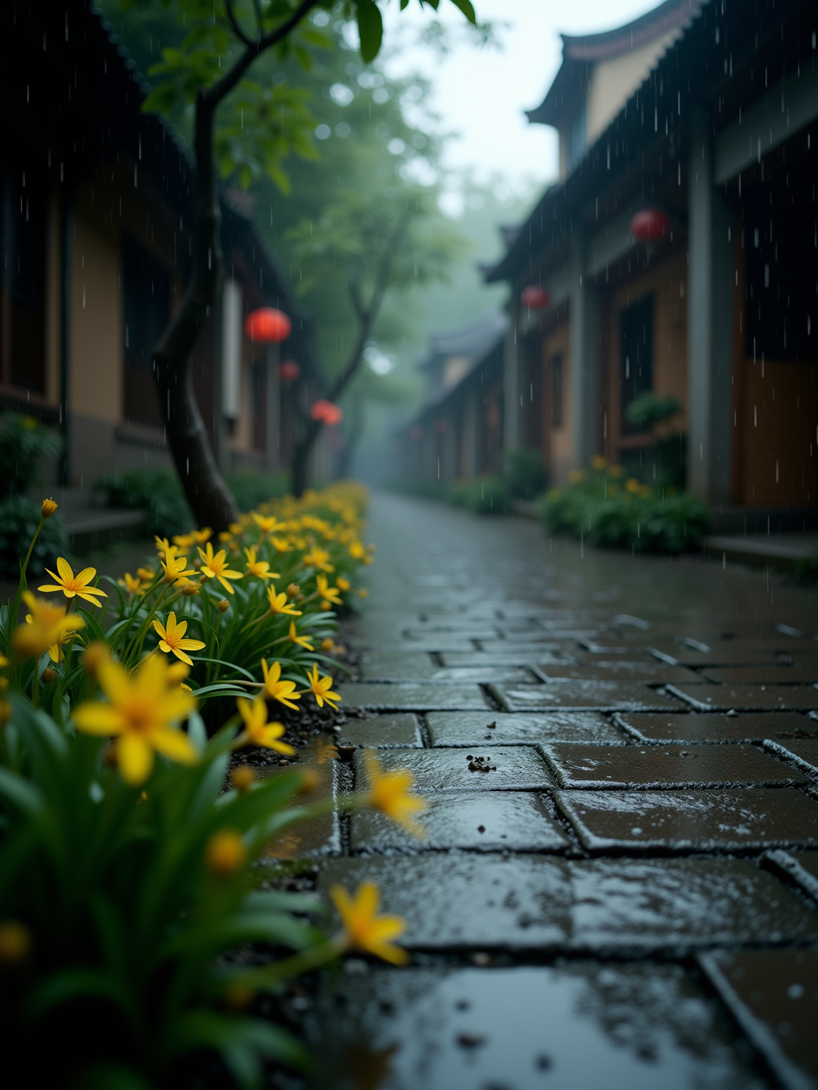 江南雨天