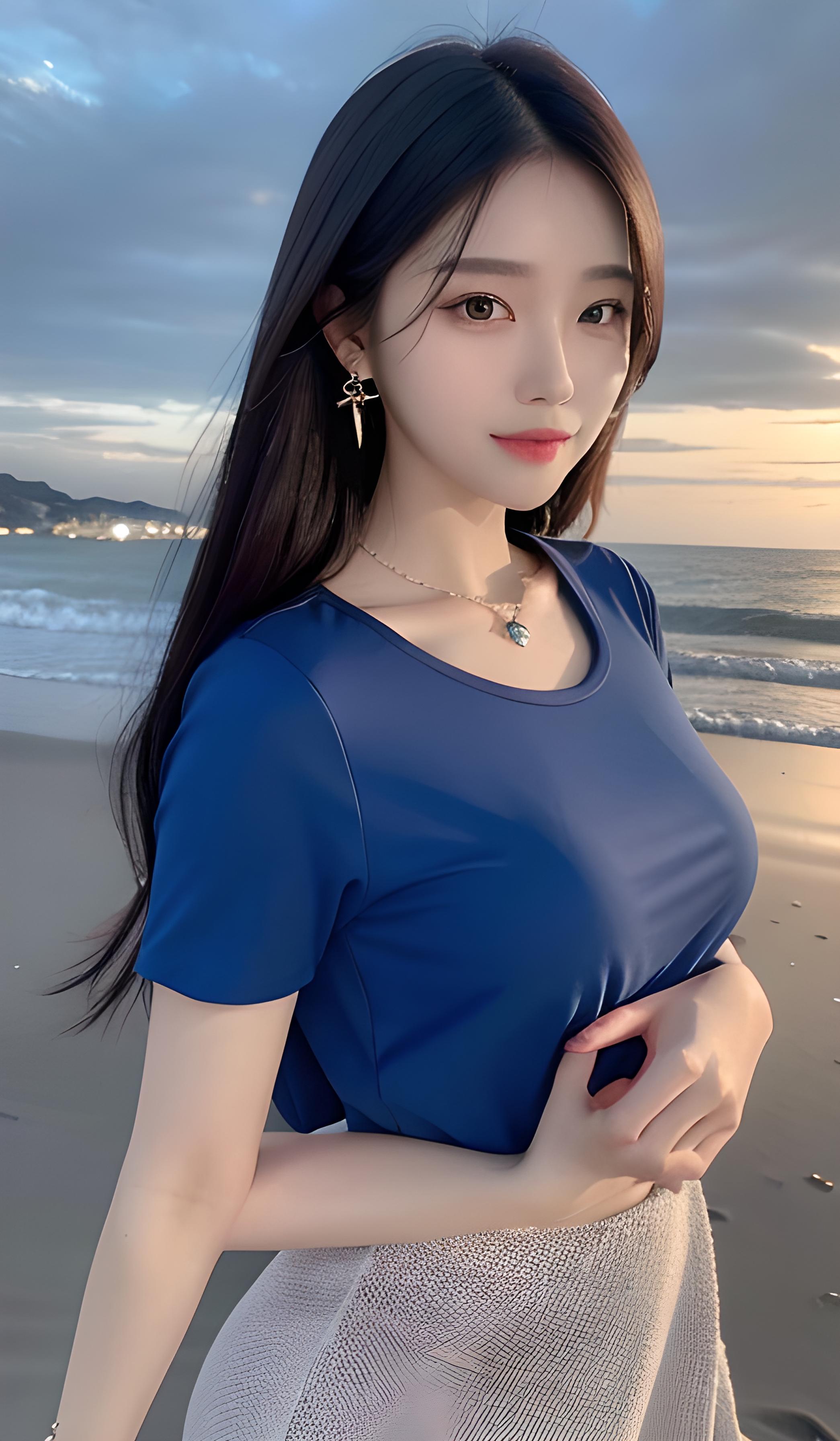 海边美女