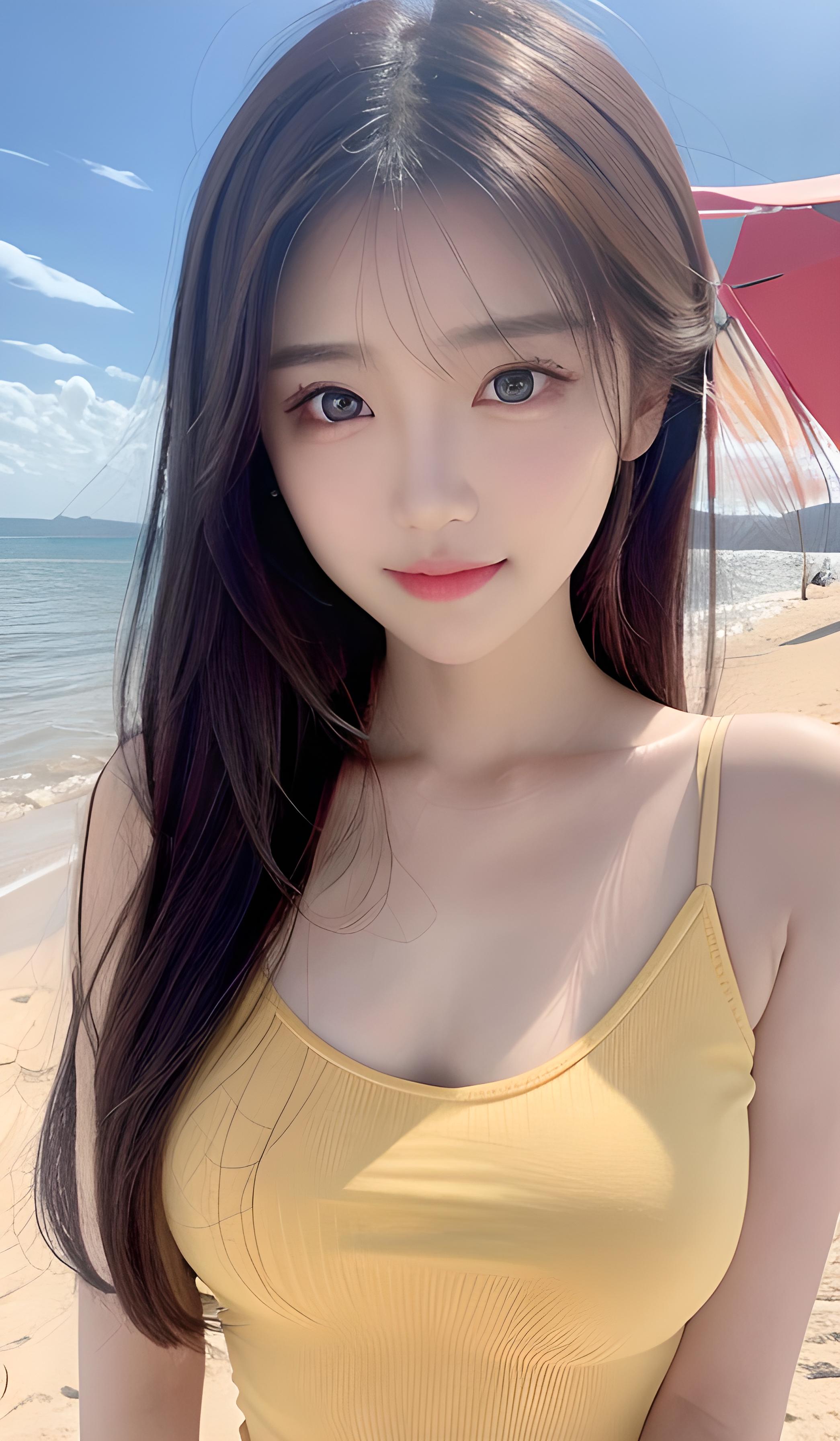 海边美女