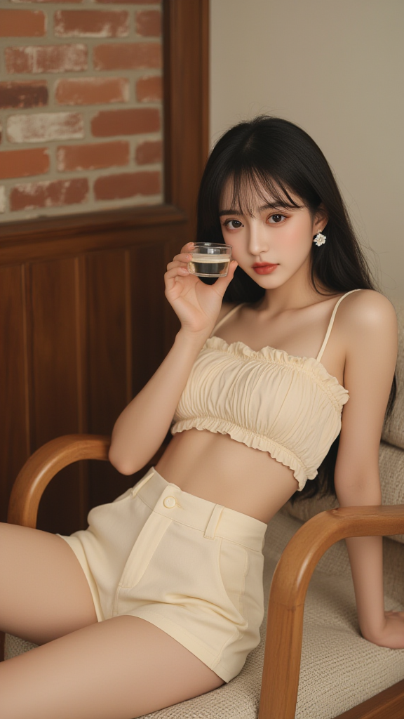 吊带衫女孩