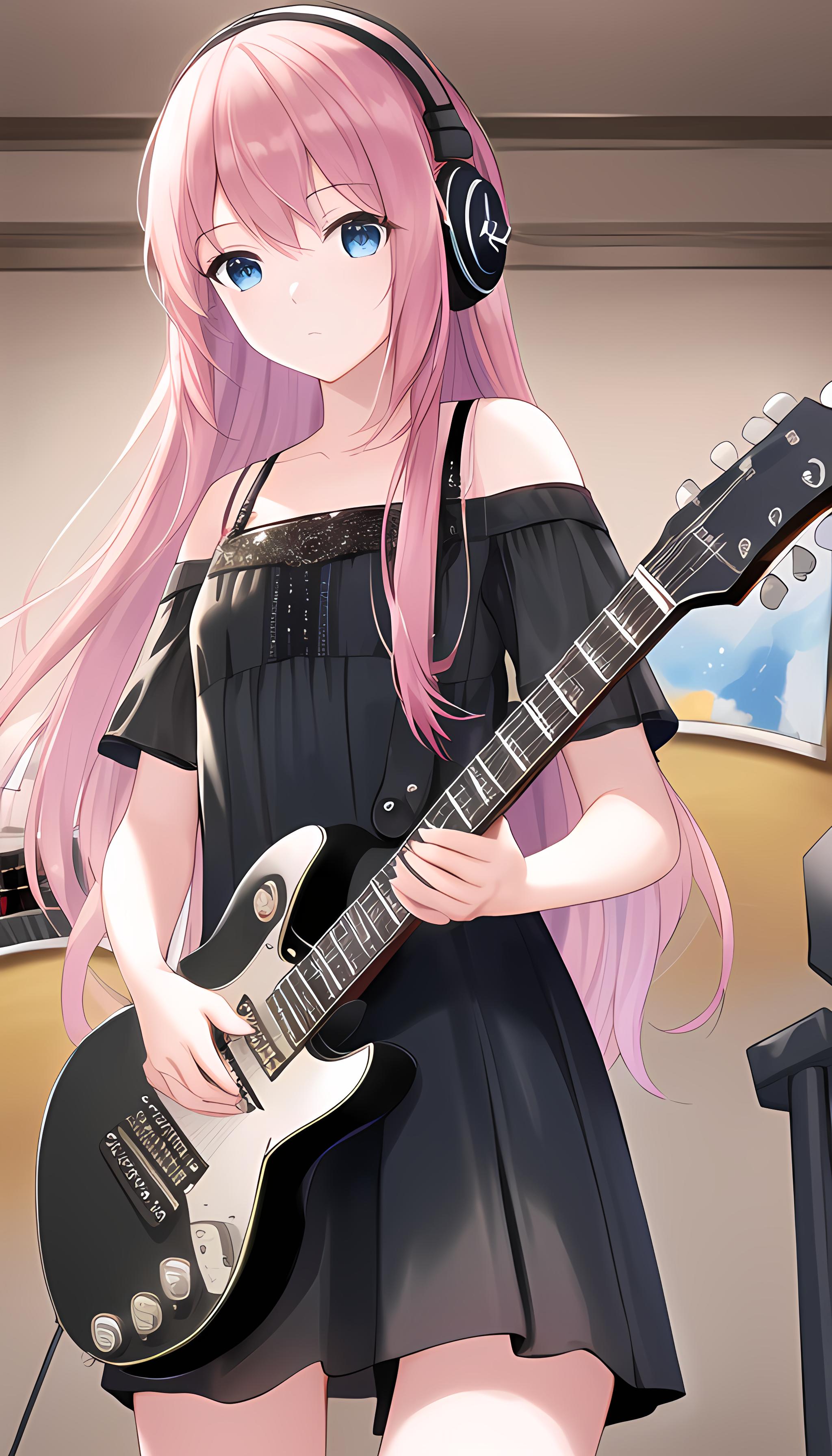 弹吉他的女孩