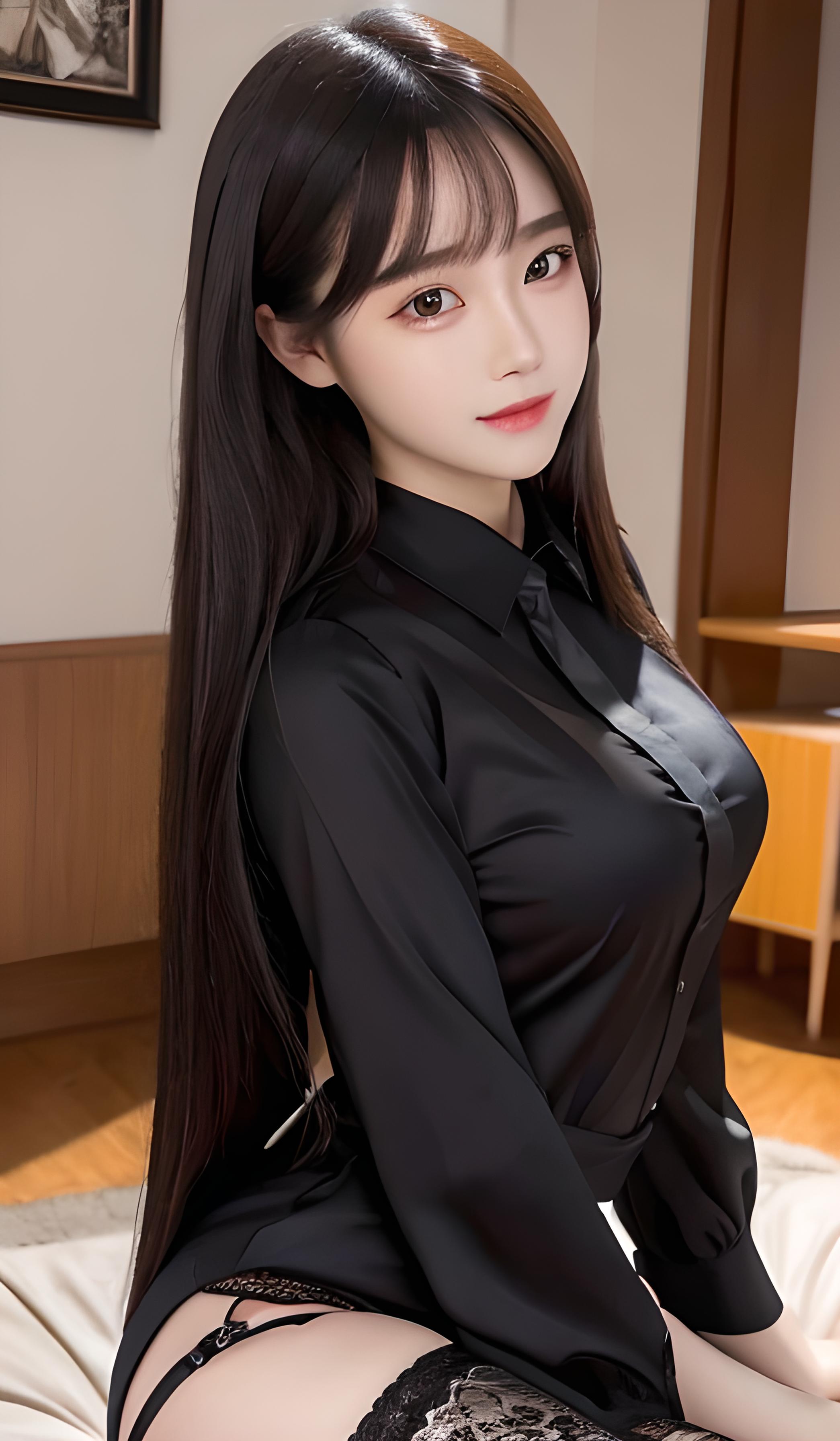 黑丝美女