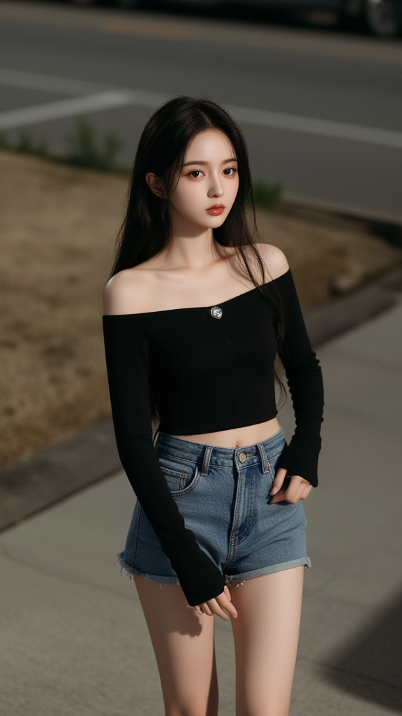 露肩女孩