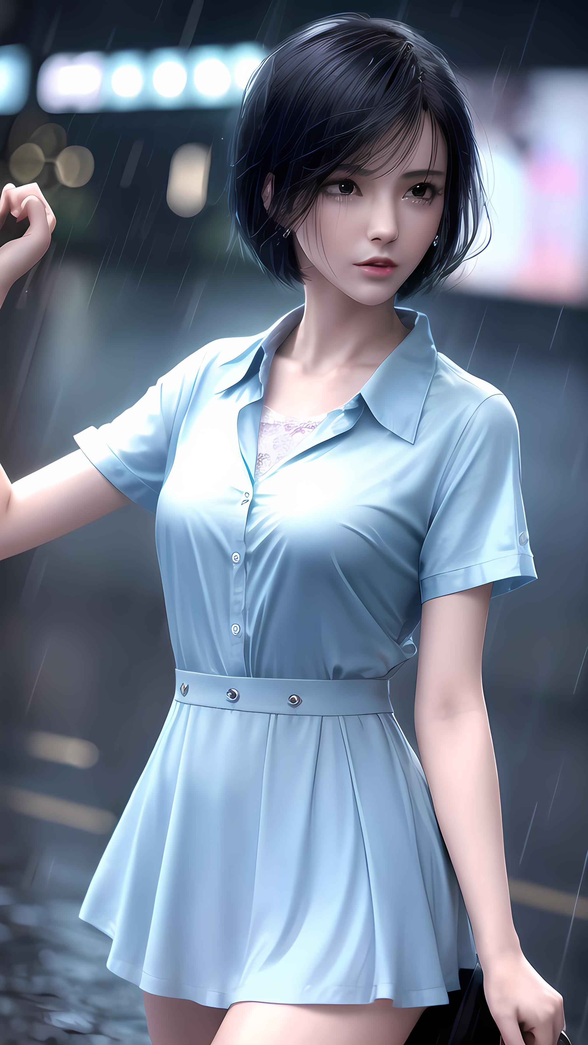 下雨失落少女