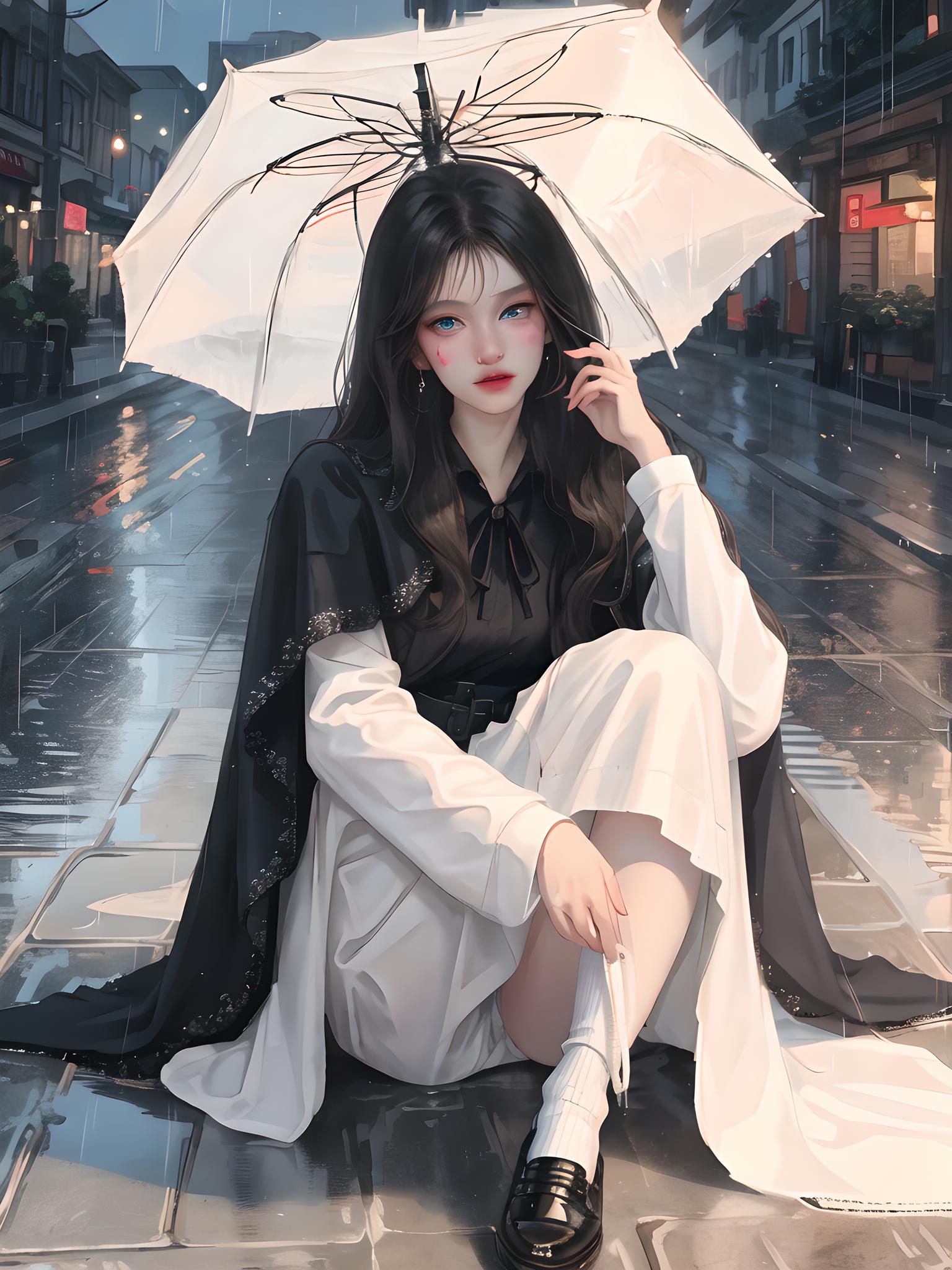 雨中女郎