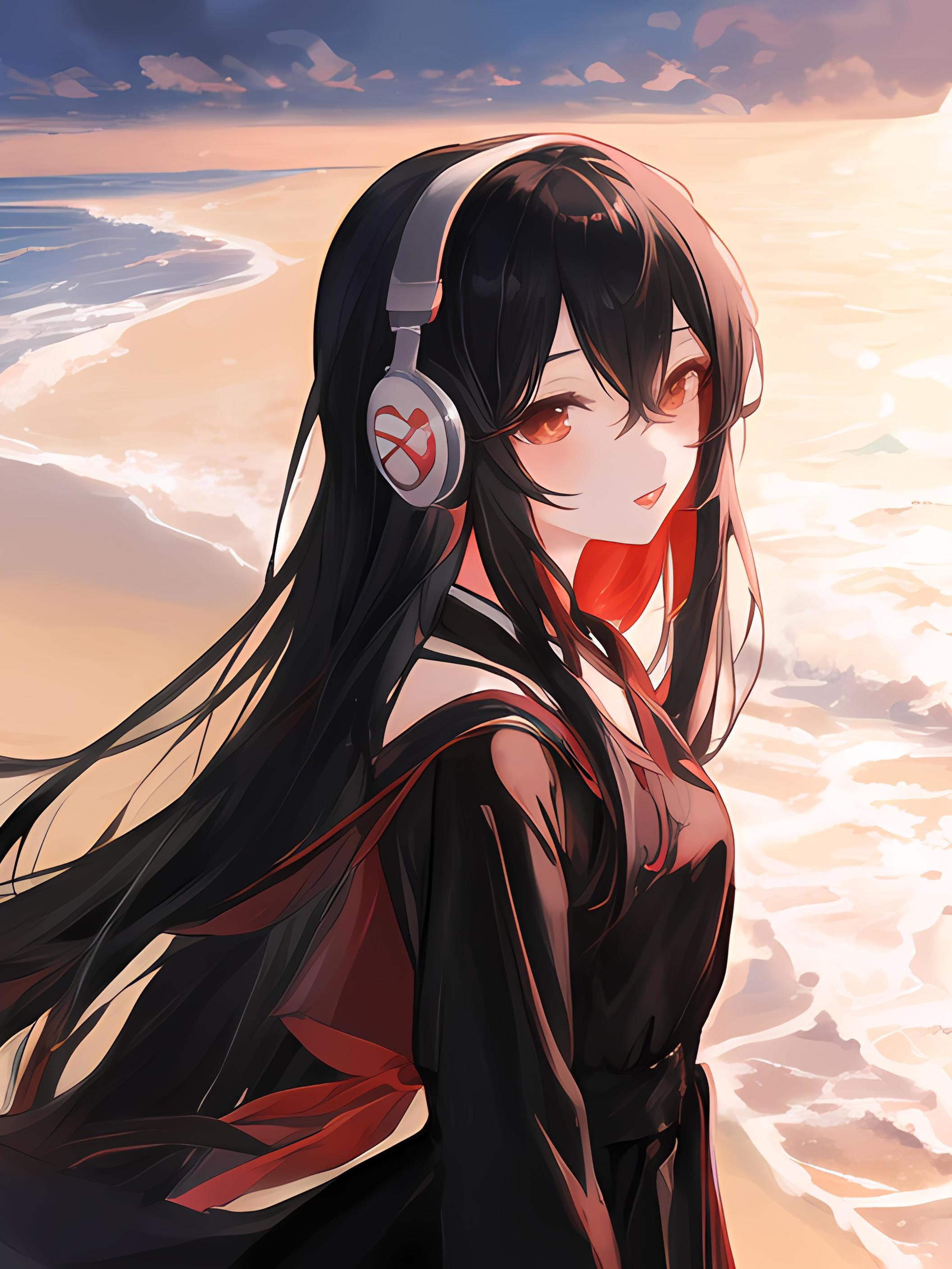 海滩少女