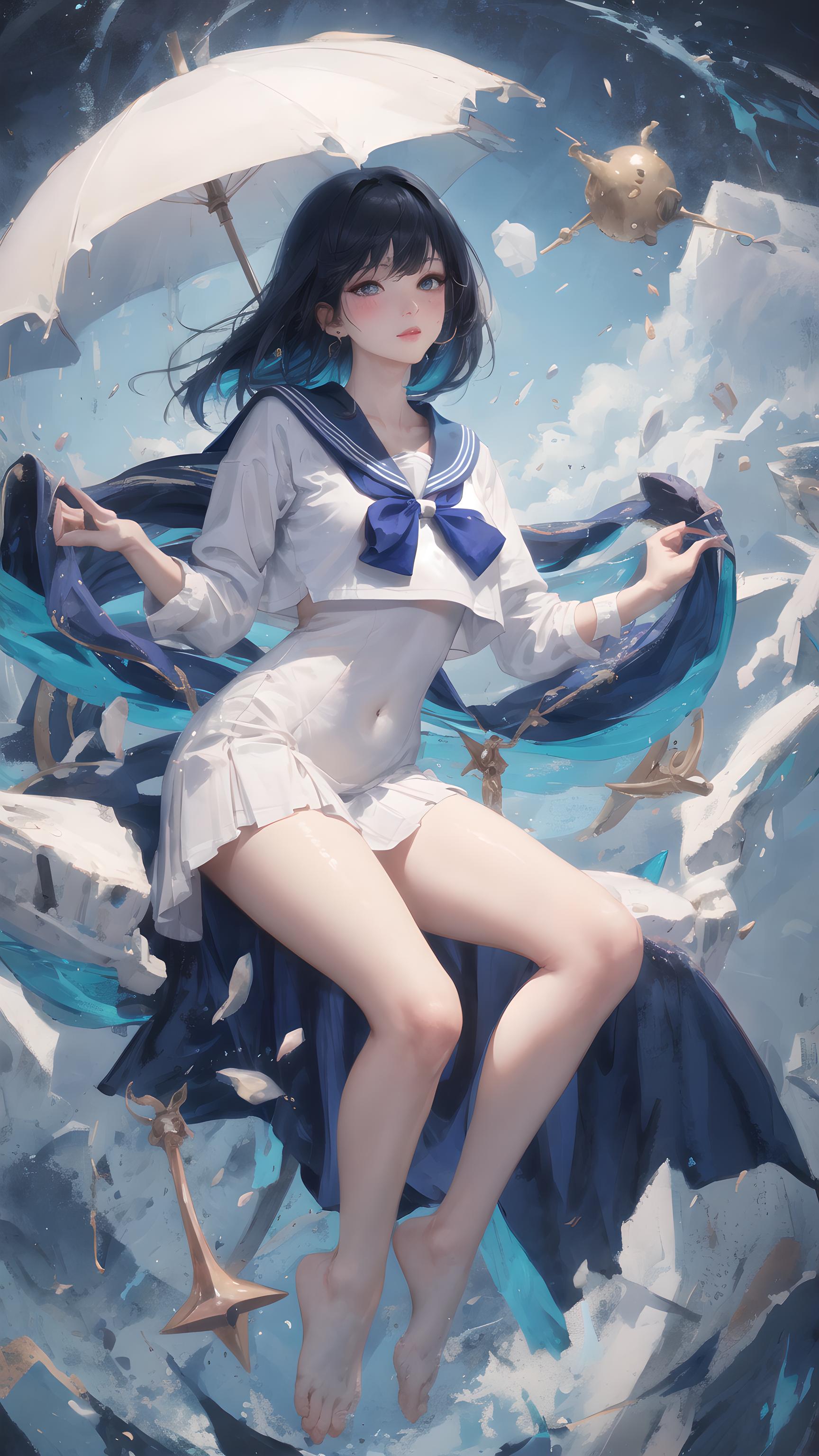 梦幻水手服少女