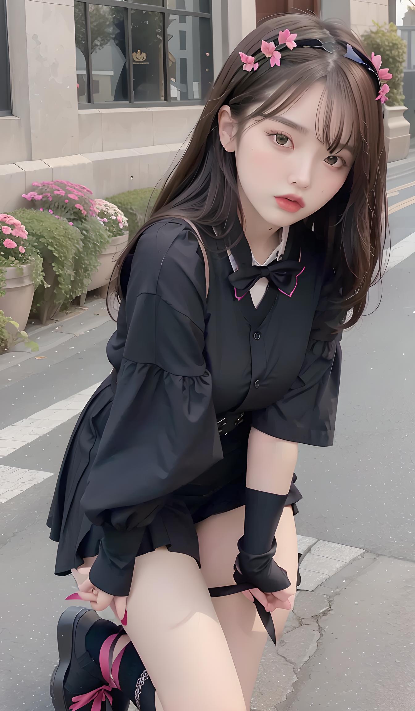 黑丝少女