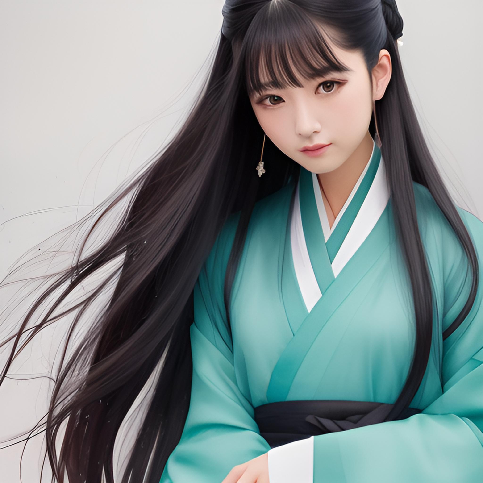 长发古风女孩