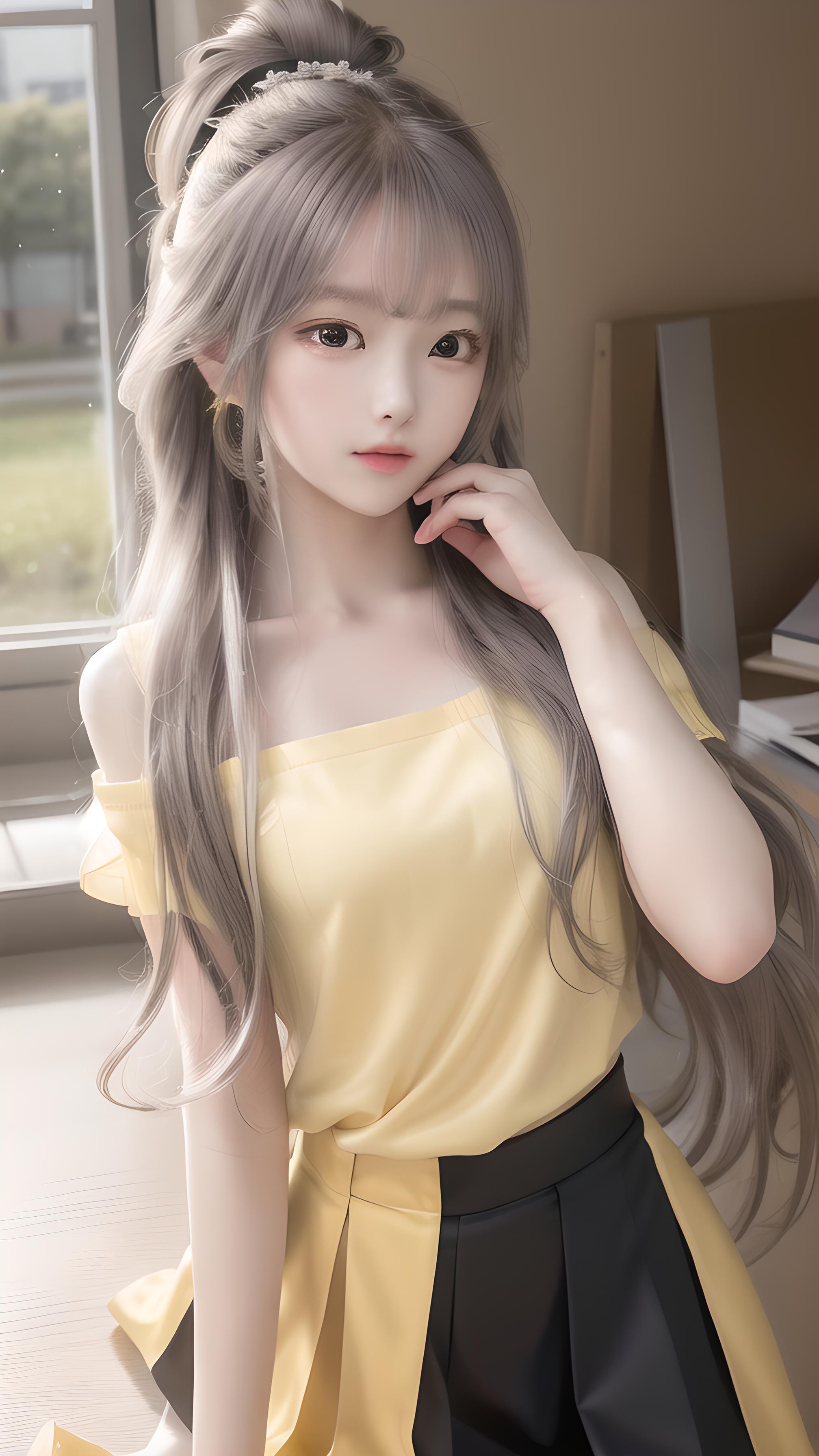 少女，美女