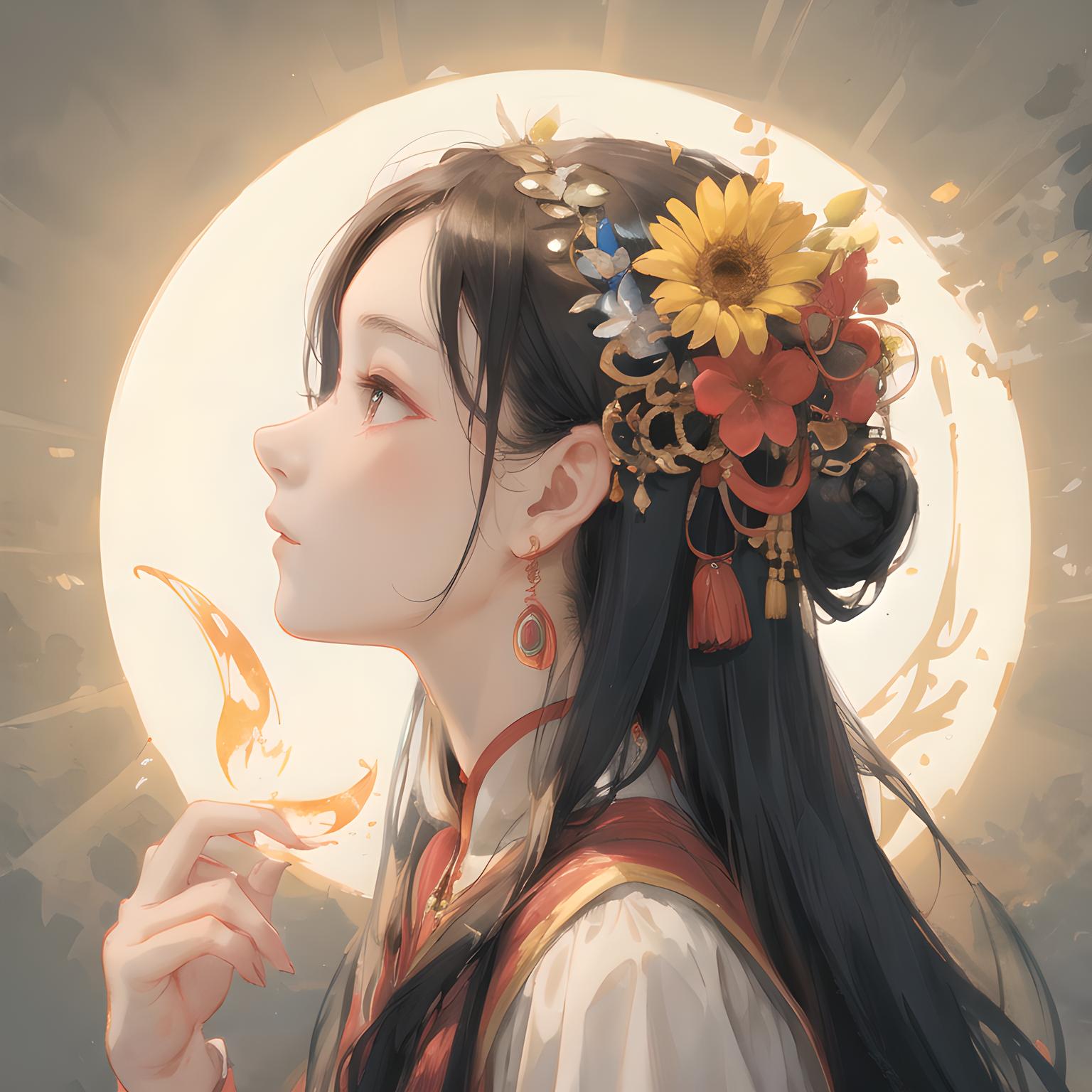 中秋头像  月是故乡明