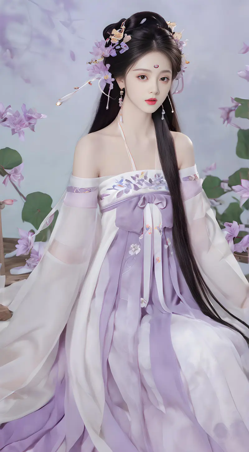 紫荆花·古装汉服美女
