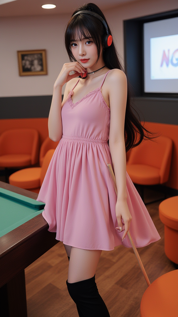 台球厅女孩
