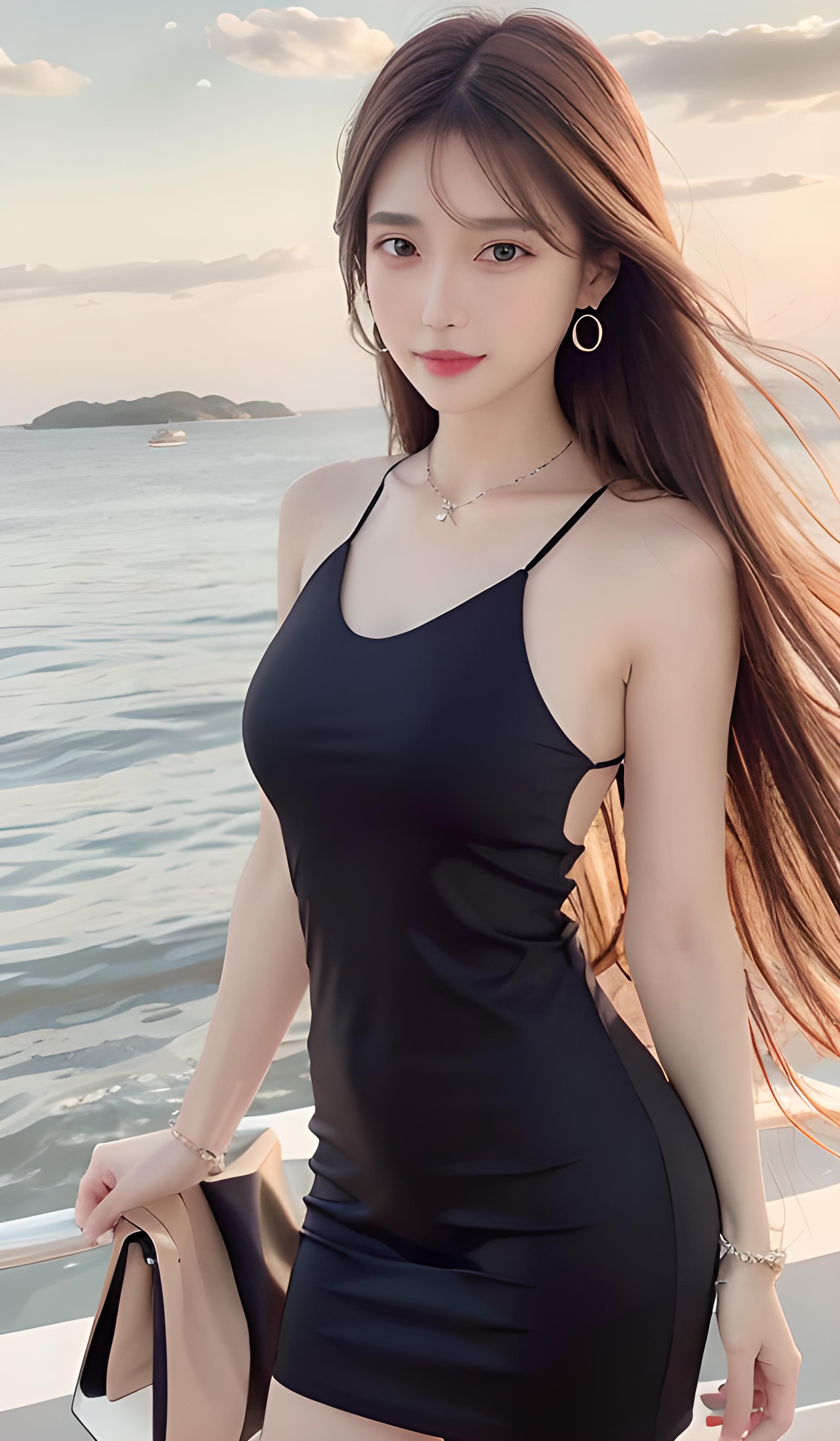 海边美女