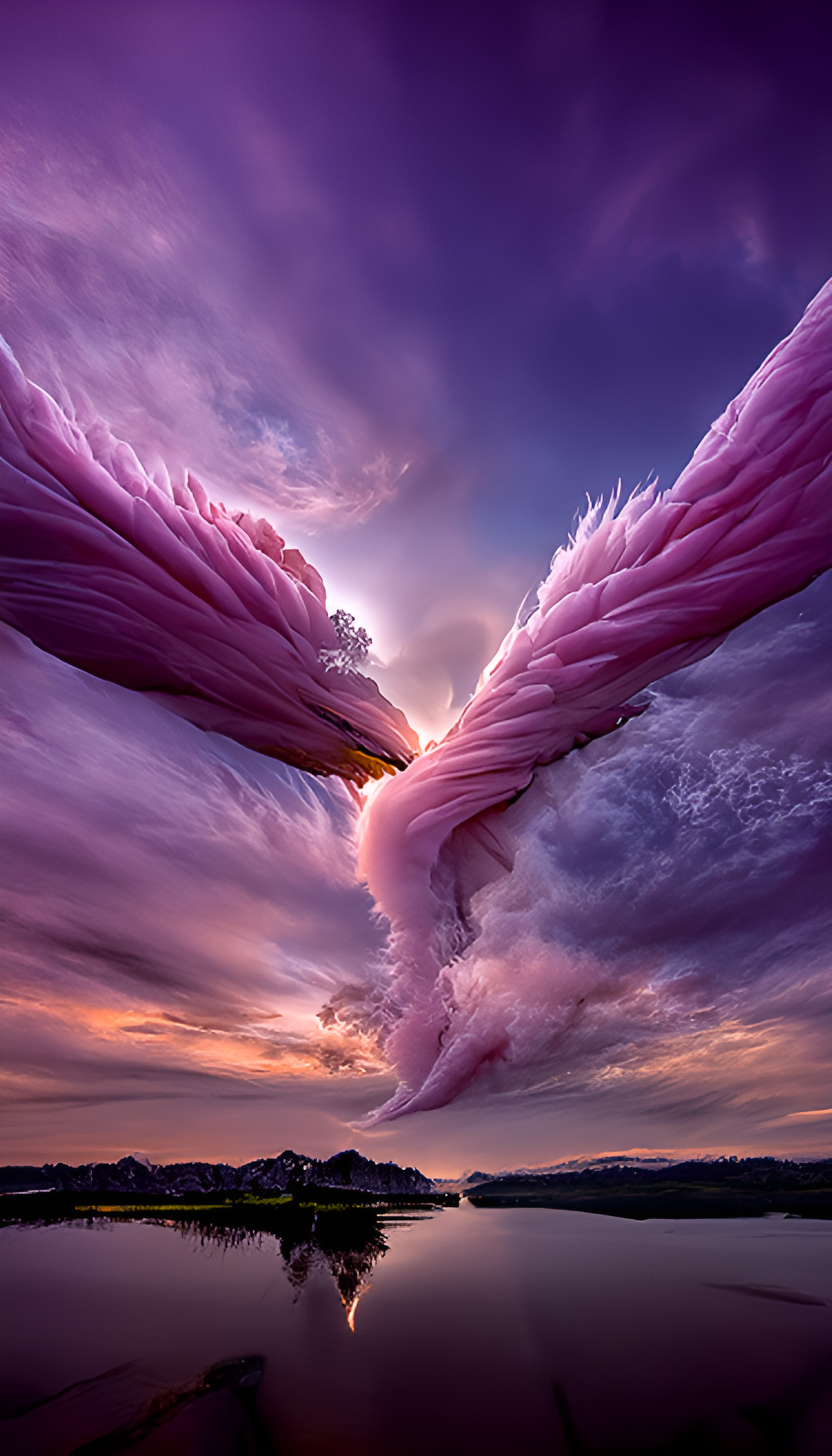 粉色天使翅膀